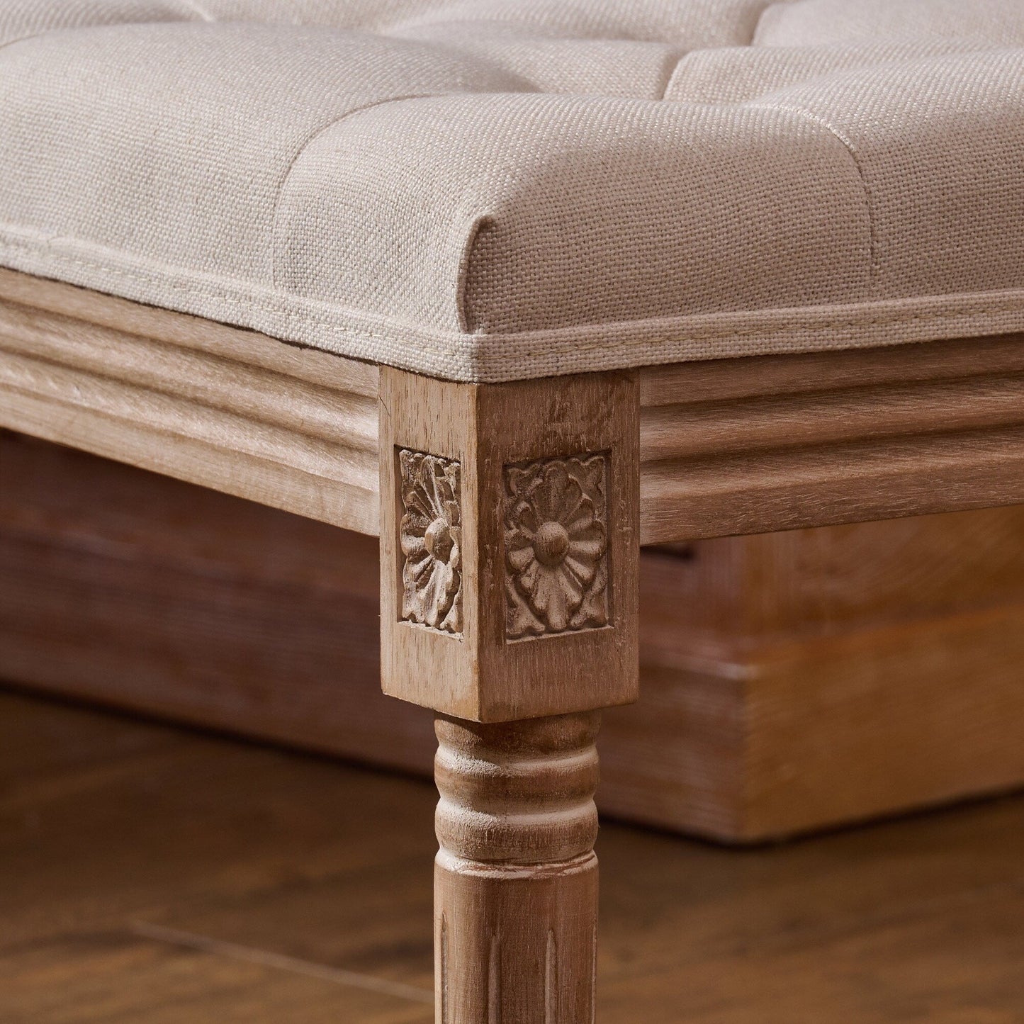 Tabouret de pieds et tabouret de coiffeuse rembourrés CO-Z, style vintage français