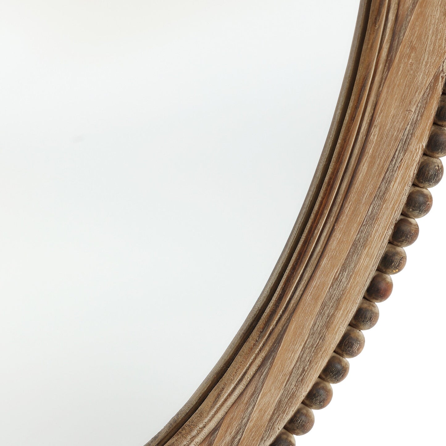 Miroir mural ovale Cameo avec cadre en bois, 81 cm (32 pouces), miroir mural de salle de bain - 81,03 H x 61,0 W x 3,2 D (cm)