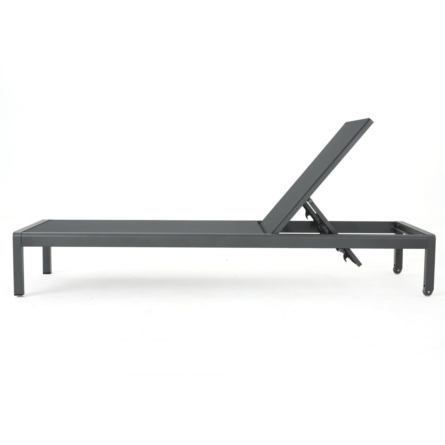 Chaise longue d'extérieur en aluminium Cape Coral (lot de 2) par Christopher Knight Home - 77,56 L x 25,20 l x 11,80 h (cm)