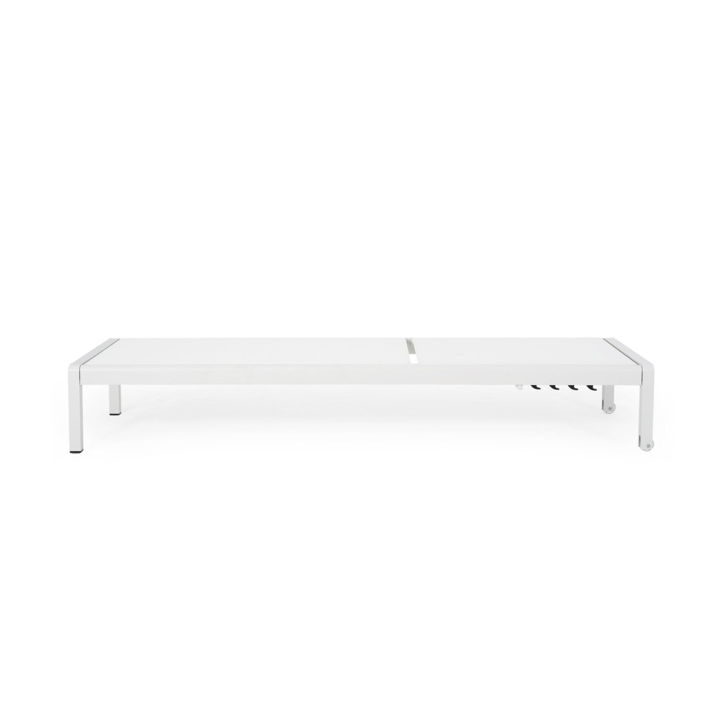 Chaise longue d'extérieur en aluminium Cape Coral (lot de 2) par Christopher Knight Home - 77,56 L x 25,20 l x 11,80 h (cm)