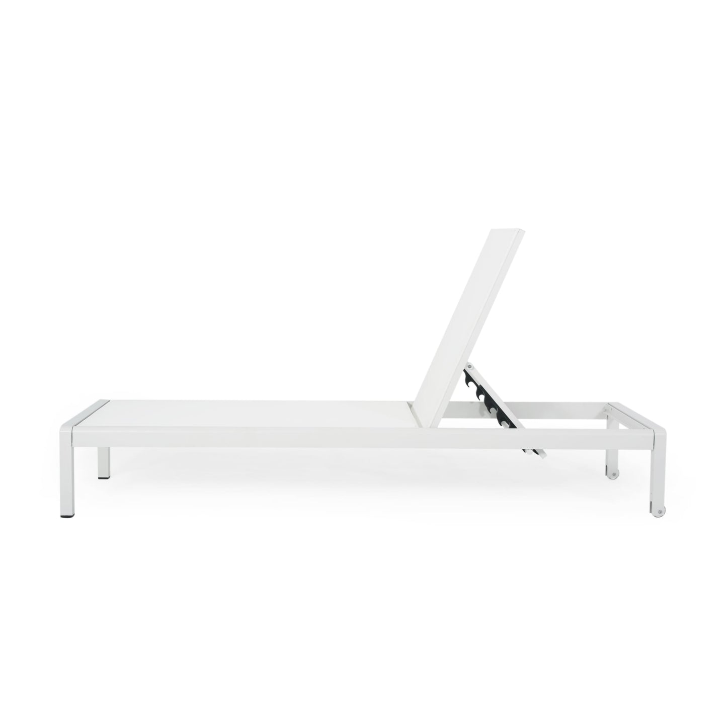 Chaise longue d'extérieur en aluminium Cape Coral (lot de 2) par Christopher Knight Home - 77,56 L x 25,20 l x 11,80 h (cm)