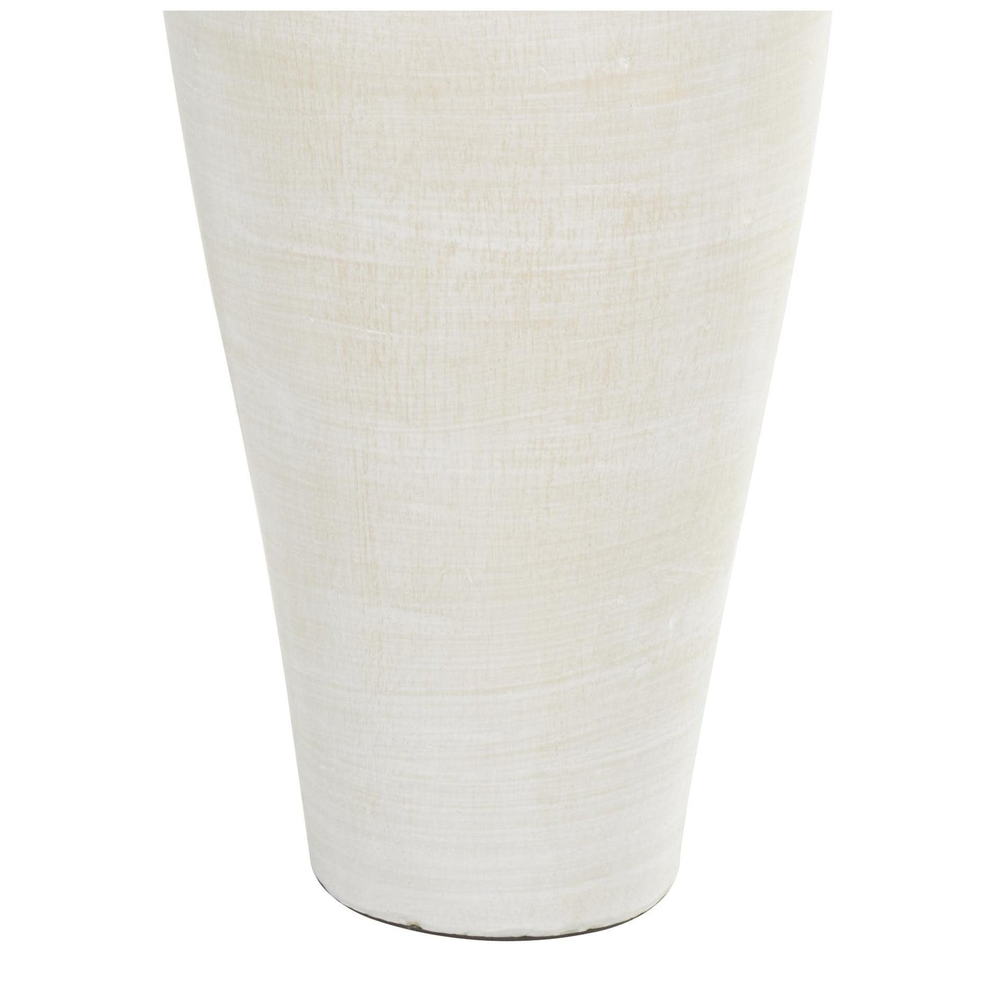 Vase décoratif en forme d'amphore, en céramique, de grande taille, pour le sol - Blanc - Roche River Decor