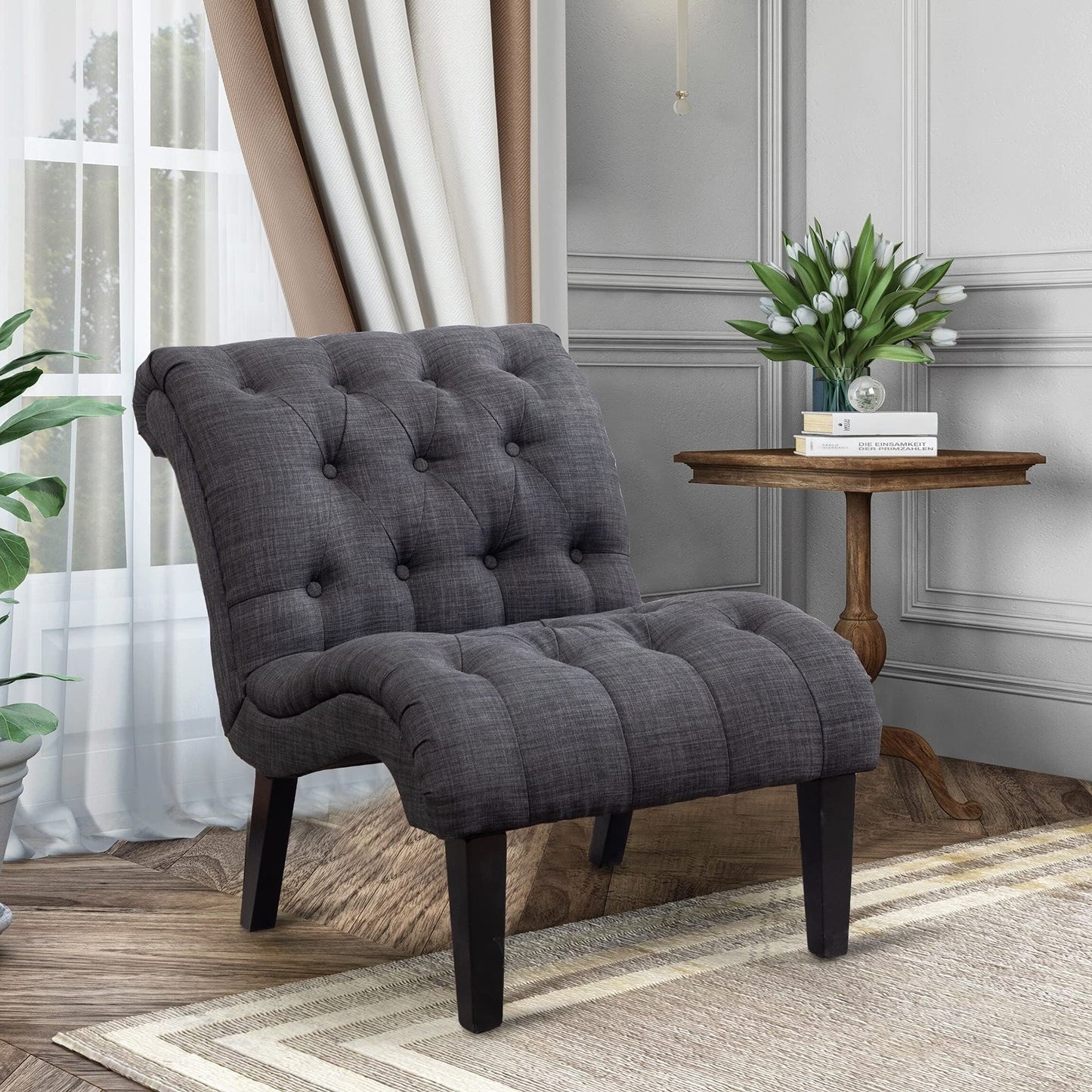 Chaise longue, canapé, fauteuil d'appoint recouvert de tissu pour chambre à coucher et salon.
