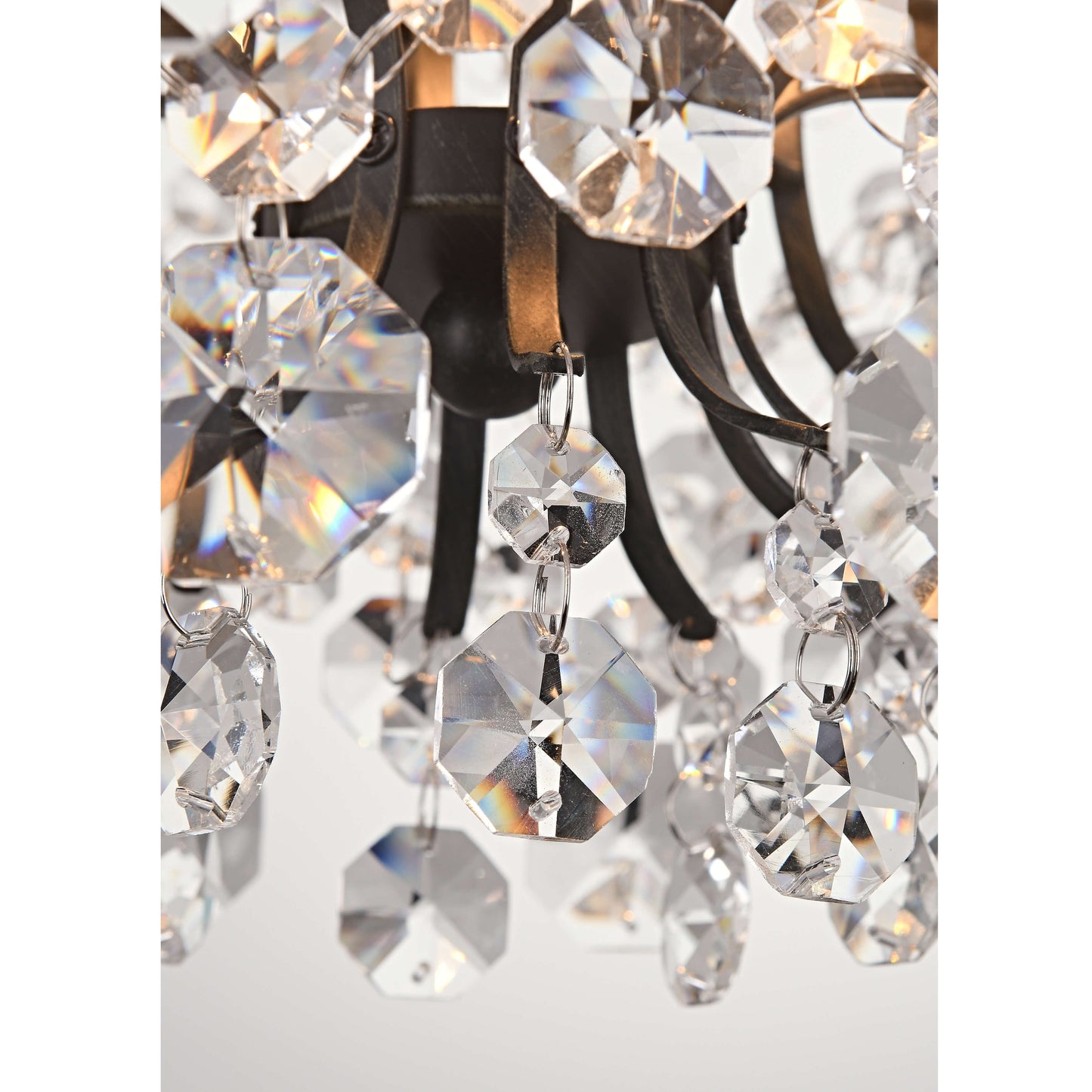 Dalia - Plafonnier intérieur élégant à 3 lumières avec cristaux