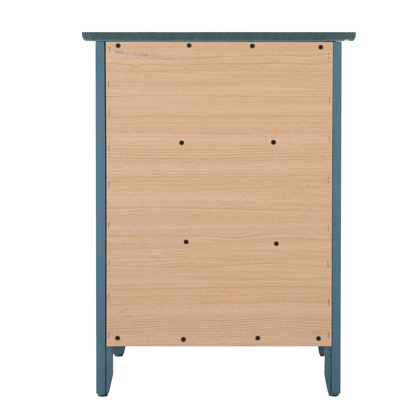 Table de chevet en bois de style transitionnel Daniel à 3 tiroirs