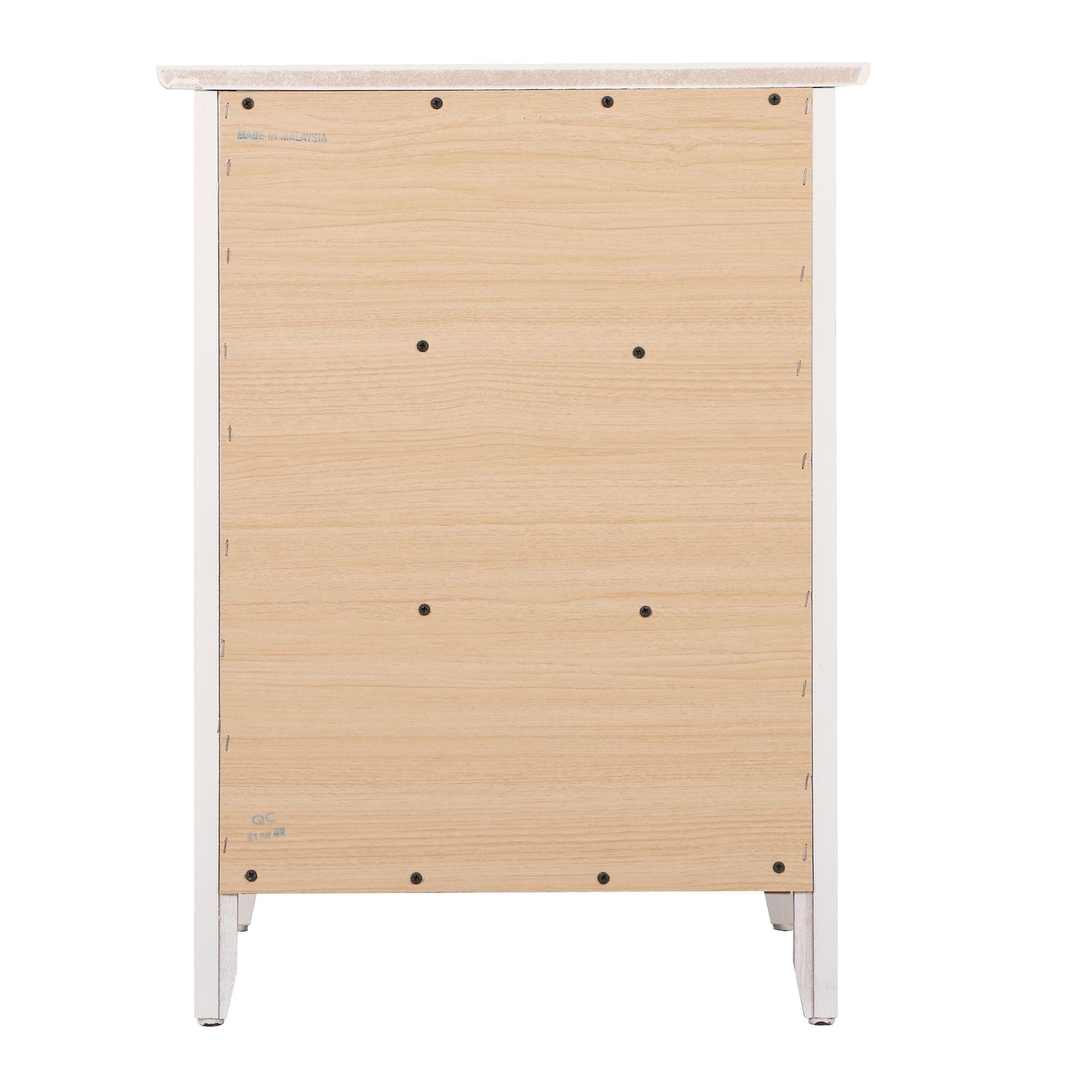Table de chevet en bois de style transitionnel Daniel à 3 tiroirs