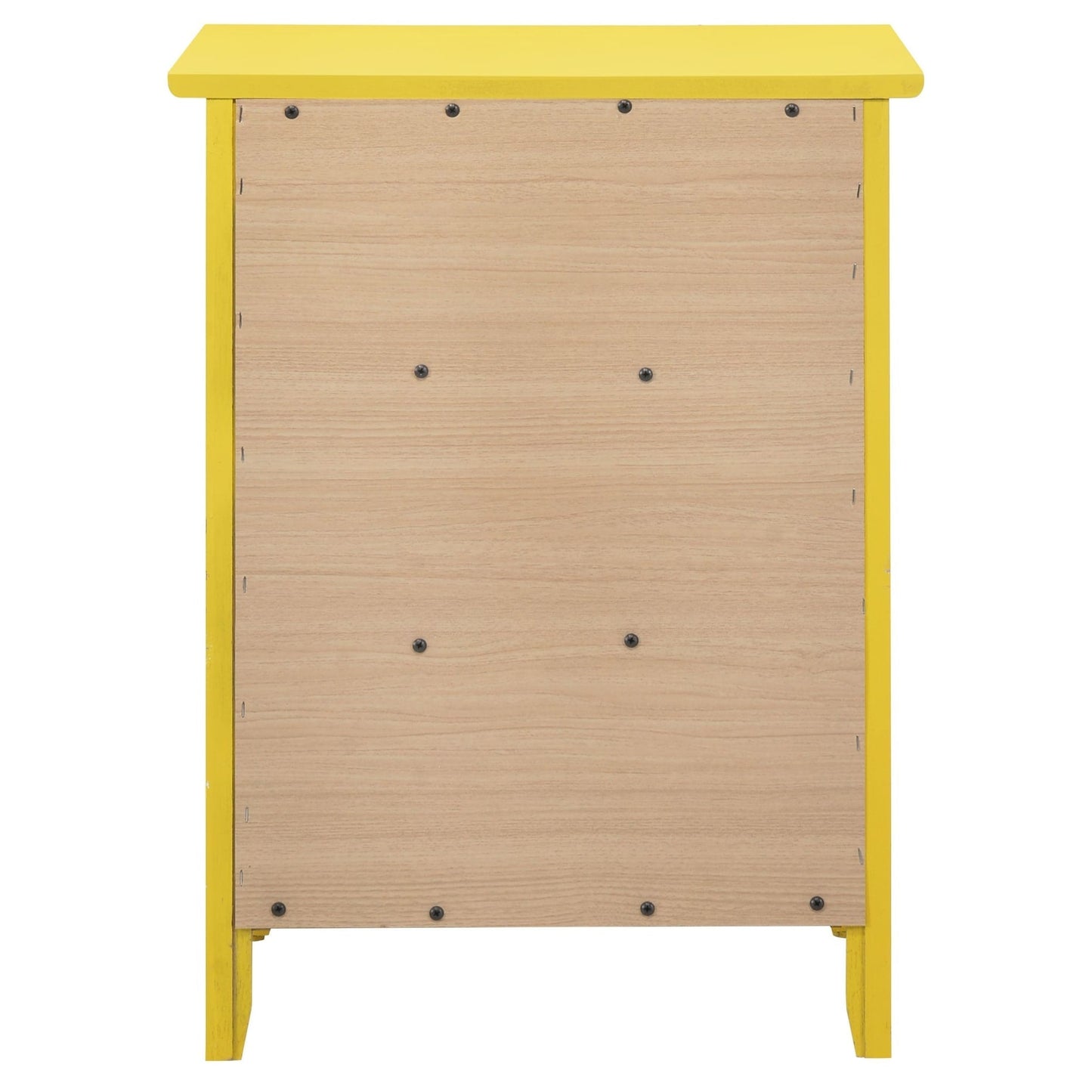 Table de chevet en bois de style transitionnel Daniel à 3 tiroirs