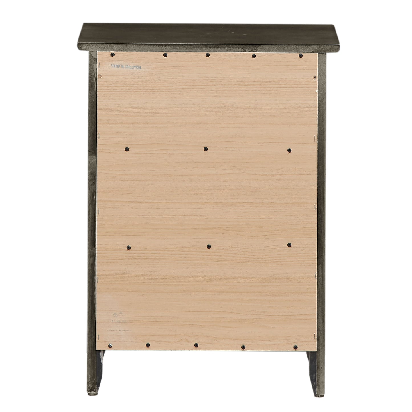 Table de chevet en bois de style transitionnel Daniel à 3 tiroirs