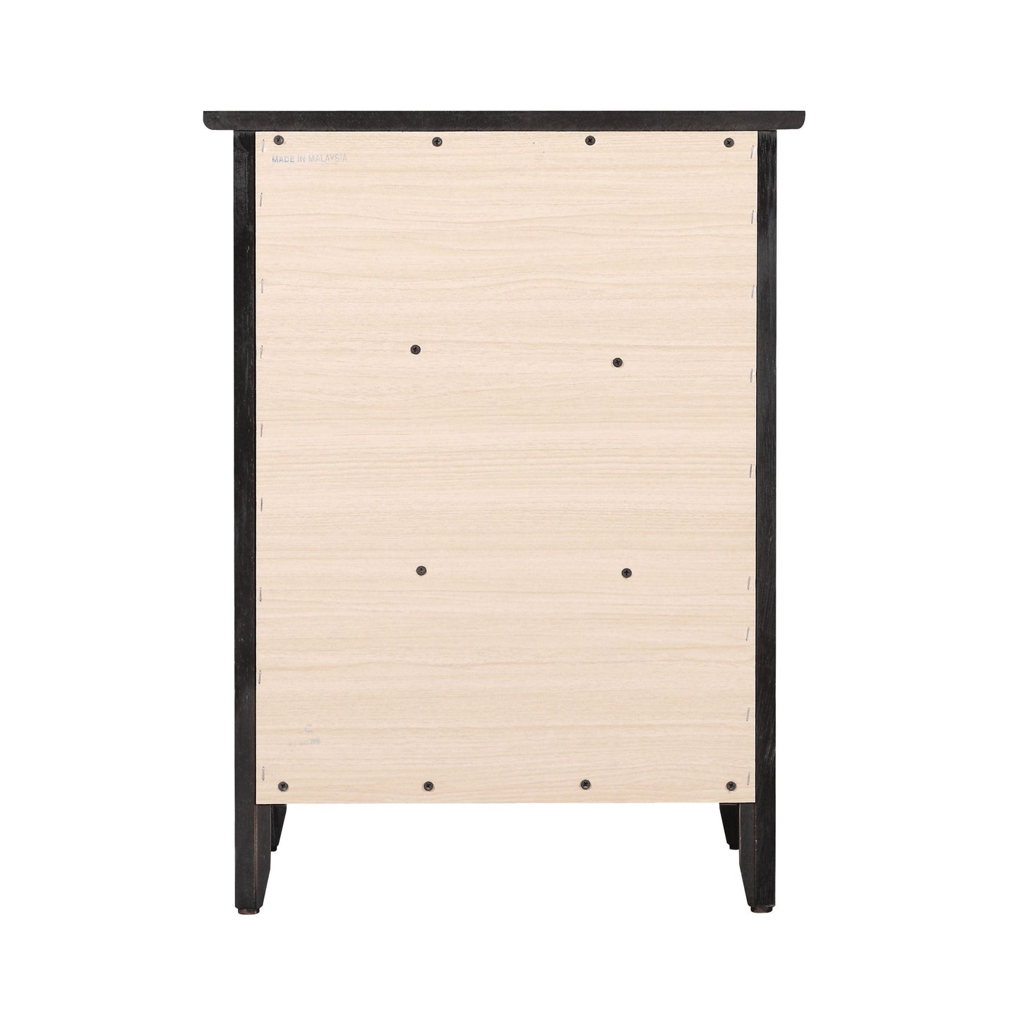 Table de chevet en bois de style transitionnel Daniel à 3 tiroirs