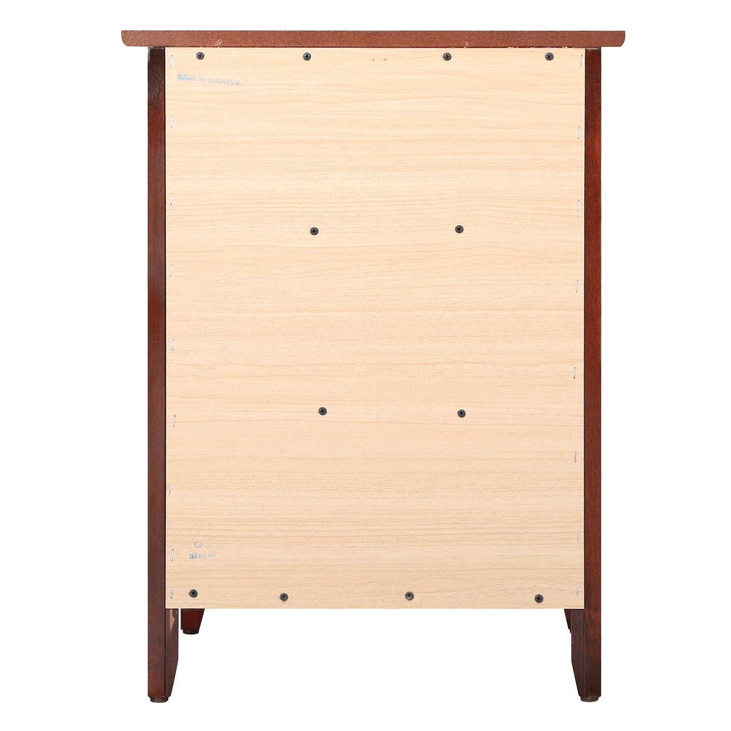 Table de chevet en bois de style transitionnel Daniel à 3 tiroirs