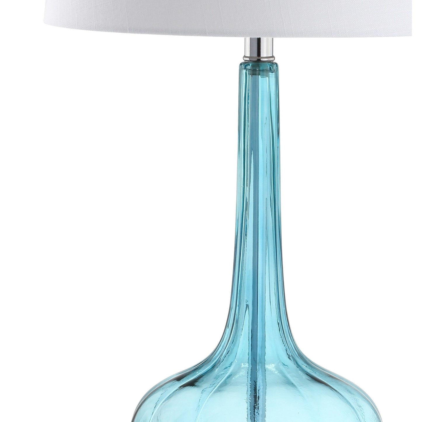 Lampe de table LED en verre en forme de goutte d'eau Diamante 28.5, rose (lot de 2) par JONATHAN Y