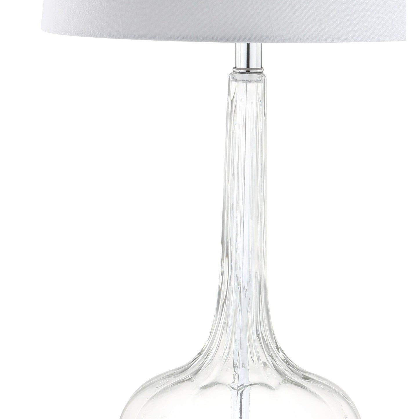 Lampe de table LED en verre en forme de goutte d'eau Diamante 28.5, rose (lot de 2) par JONATHAN Y
