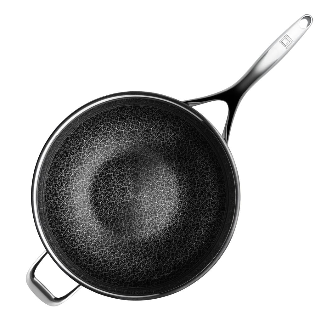 Ensemble de casseroles et poêles DiamondClad 7 pièces en acier inoxydable hybride antiadhésif
