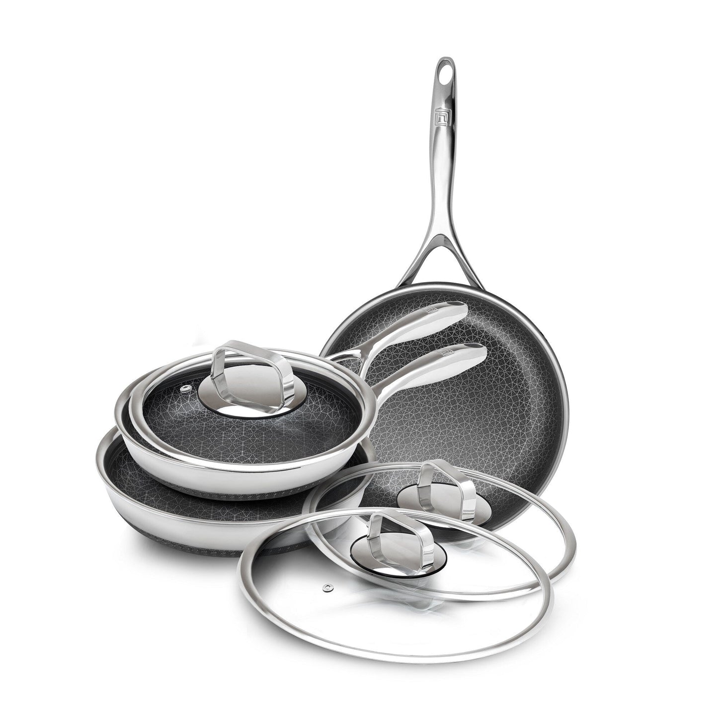 Ensemble de casseroles et poêles DiamondClad 6 pièces hybrides antiadhésives