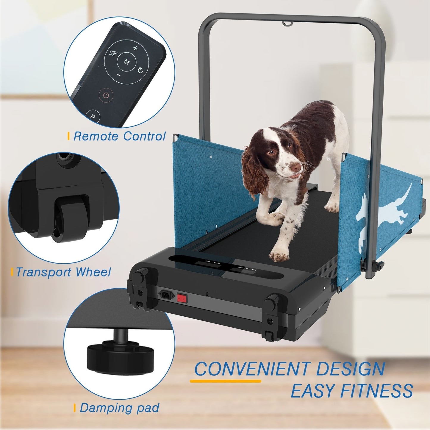 Bouton de marche pour chien avec écran LED