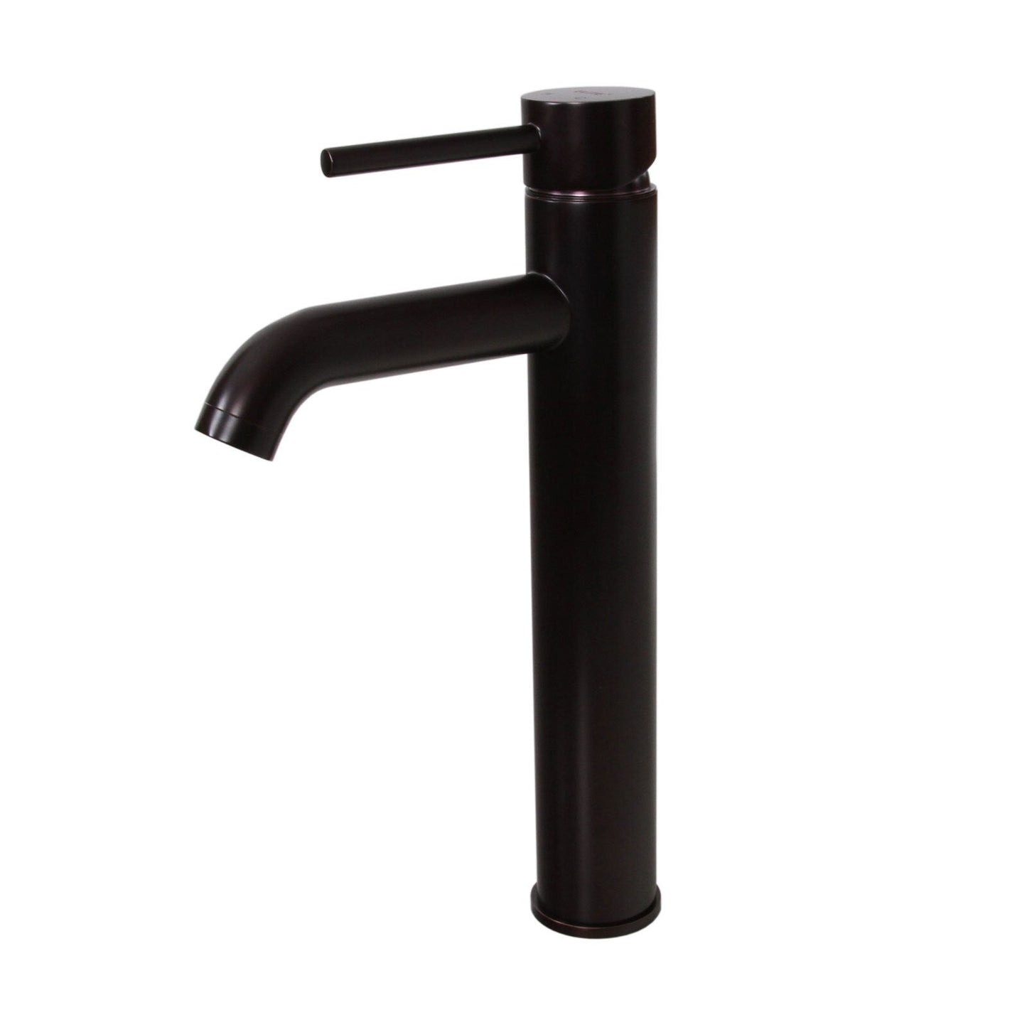 Robinet de lavabo haut à simple levier en bronze huilé Elite et bonde à levier.