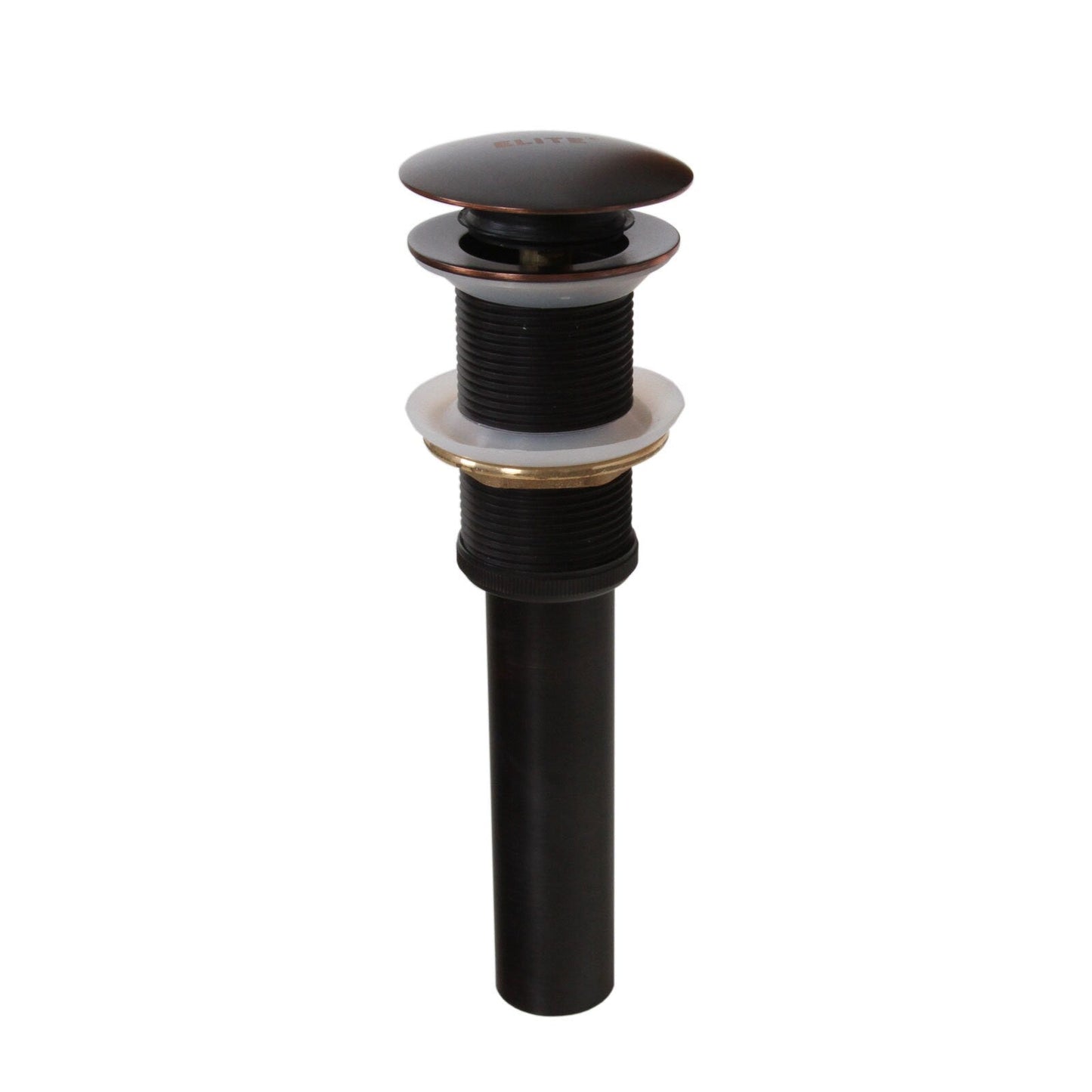 Robinet de lavabo haut à simple levier en bronze huilé Elite et bonde à levier.