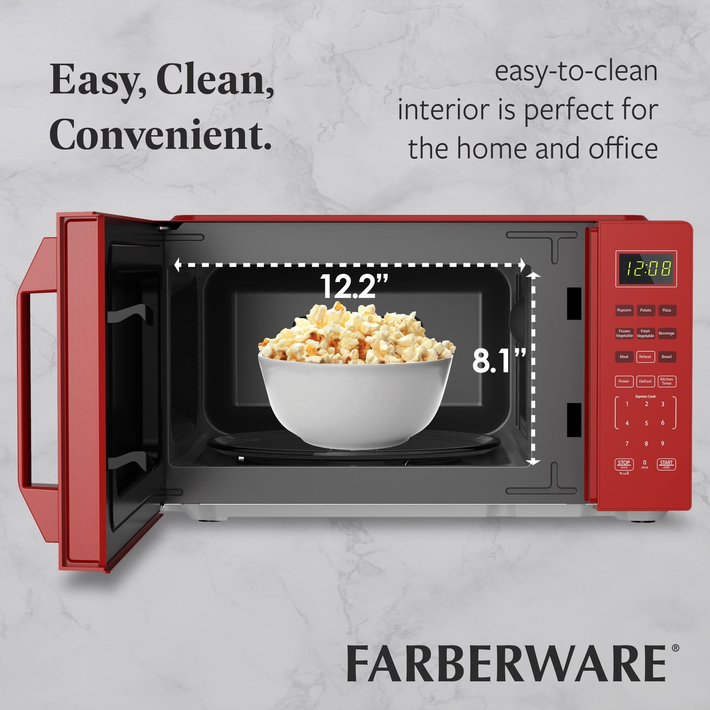 Four à micro-ondes compact de 700 watts de Farberware