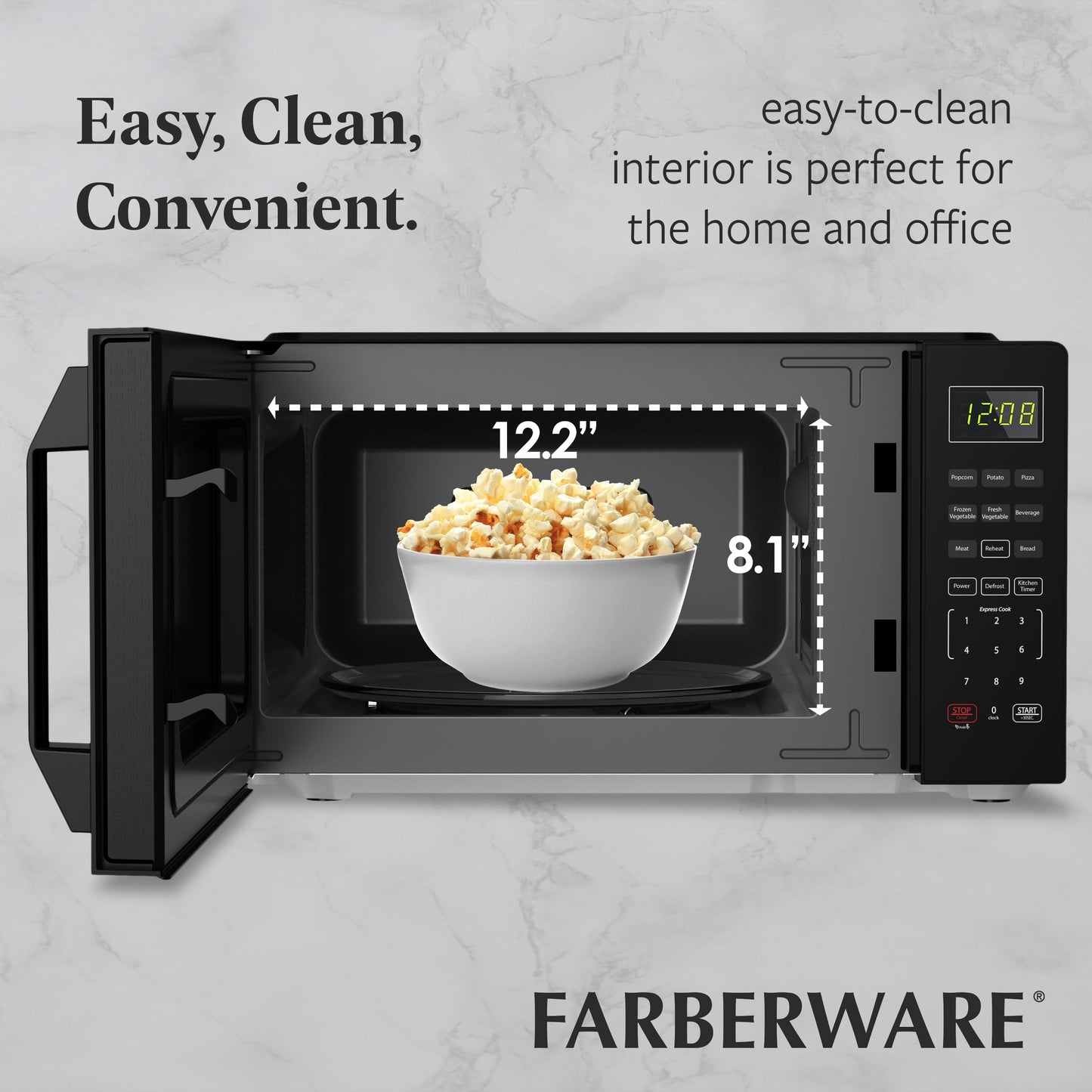Four à micro-ondes compact de 700 watts de Farberware