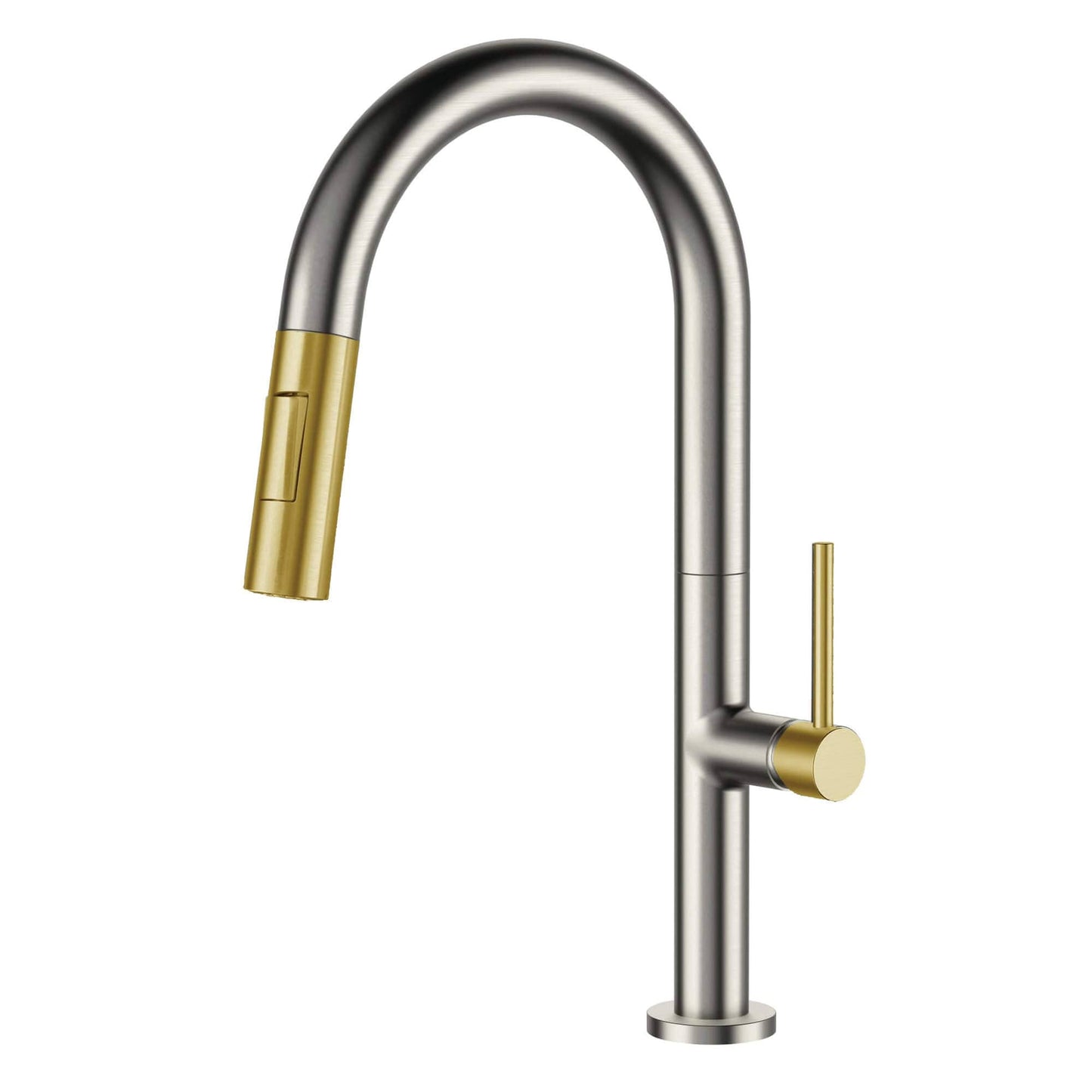 Robinet de cuisine à tirage vertical à simple commande de Fine Fixtures