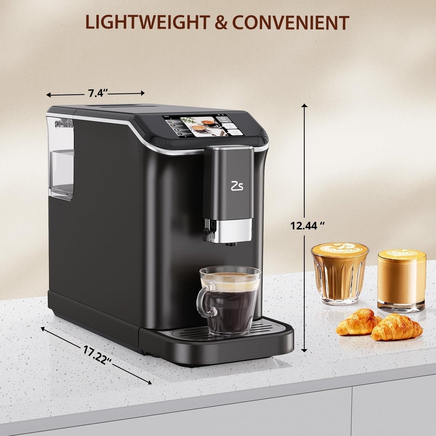 Machine à expresso entièrement automatique avec mousseur de lait automatique