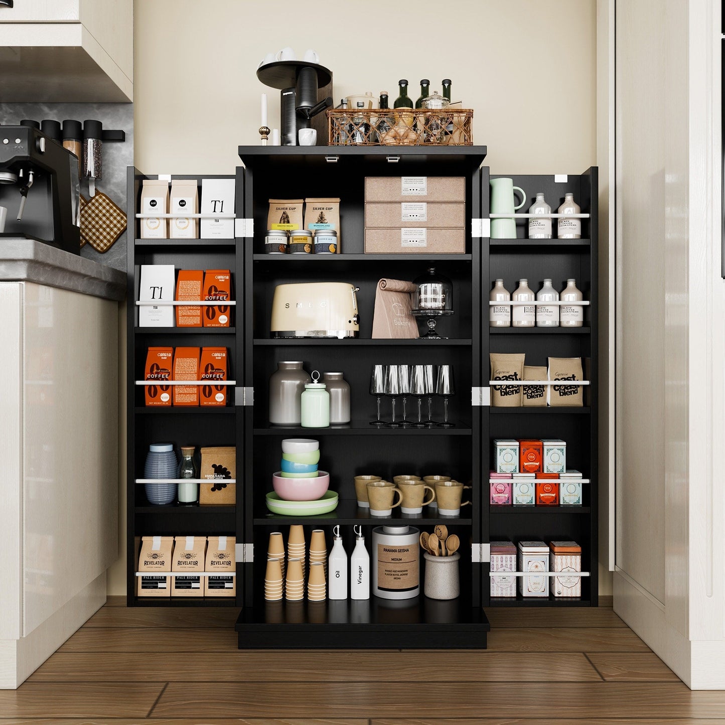 Armoire de rangement Futzca 47 pouces, armoires de cuisine en bois