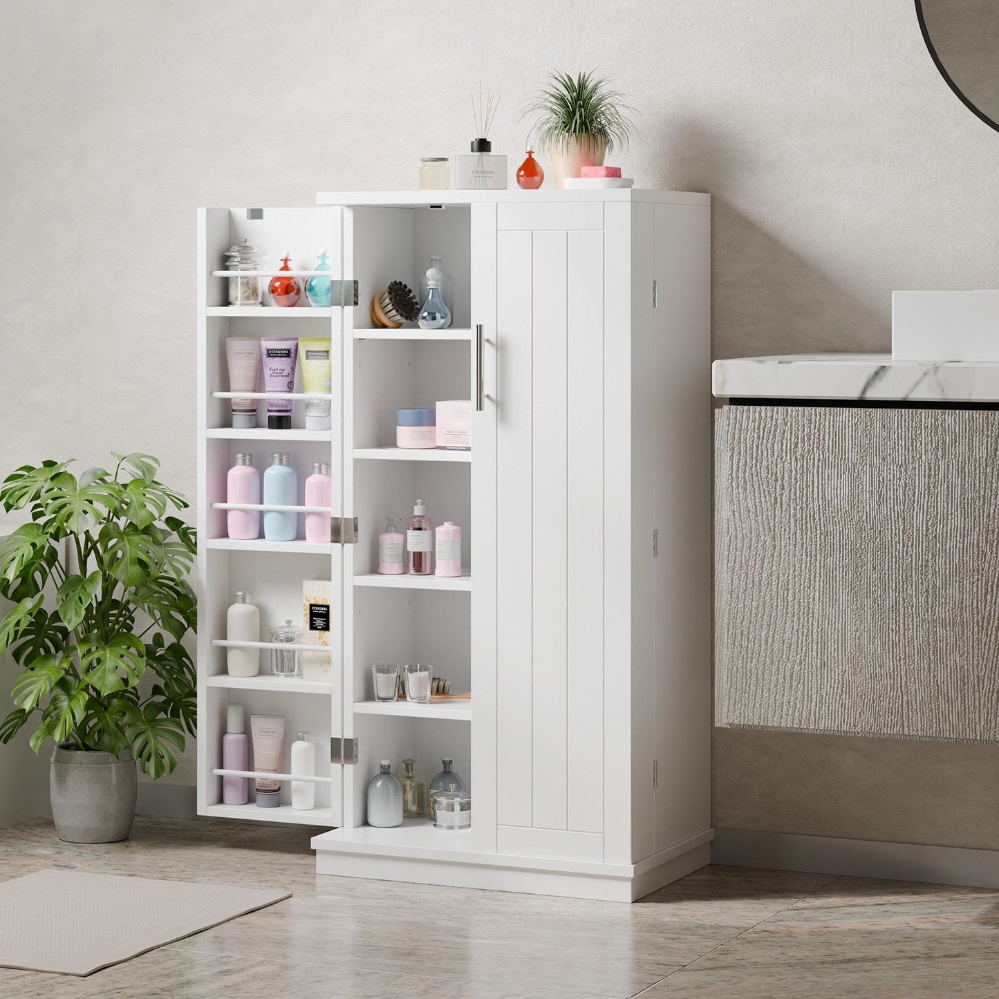 Armoire de rangement Futzca 47 pouces, armoires de cuisine en bois