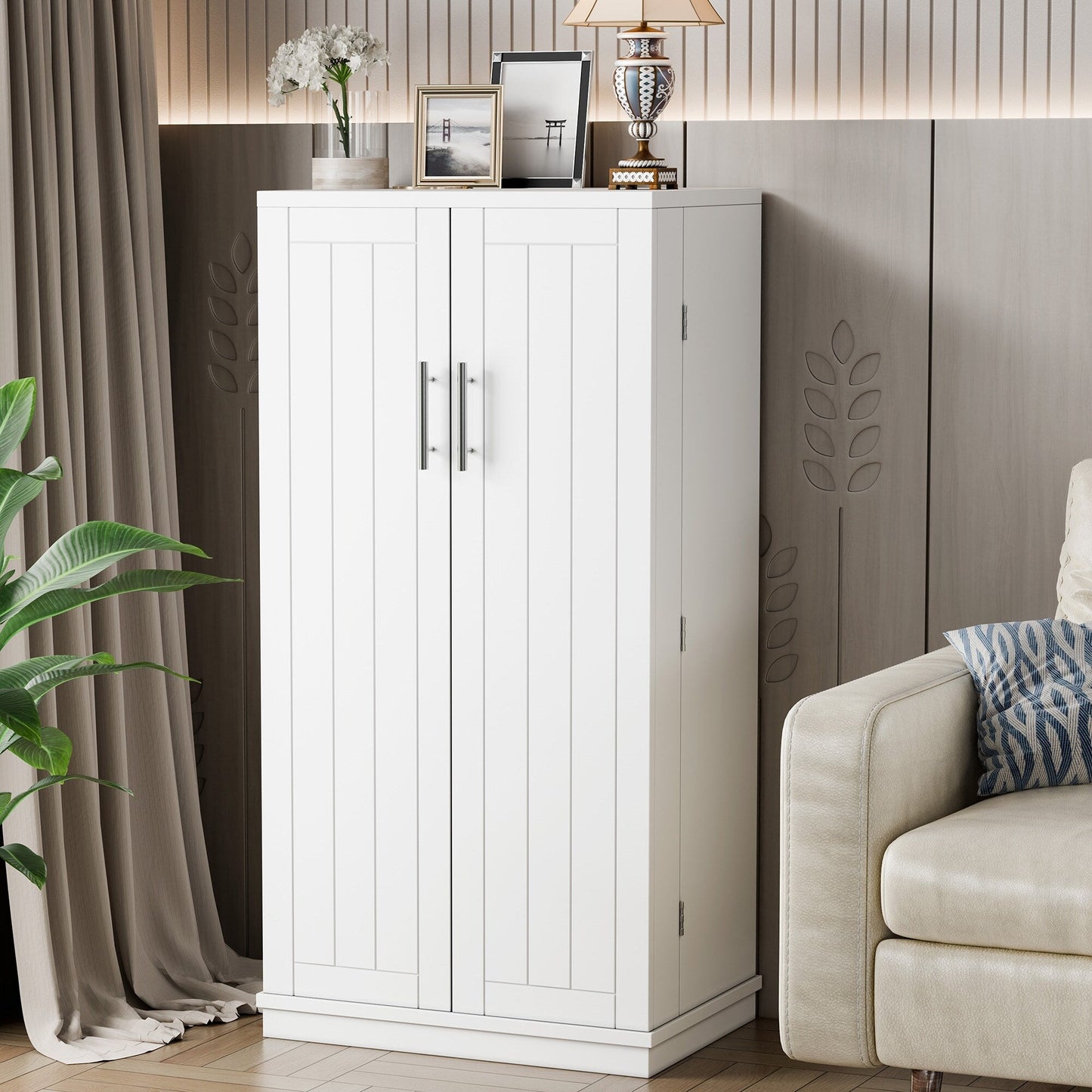 Armoire de rangement Futzca 47 pouces, armoires de cuisine en bois