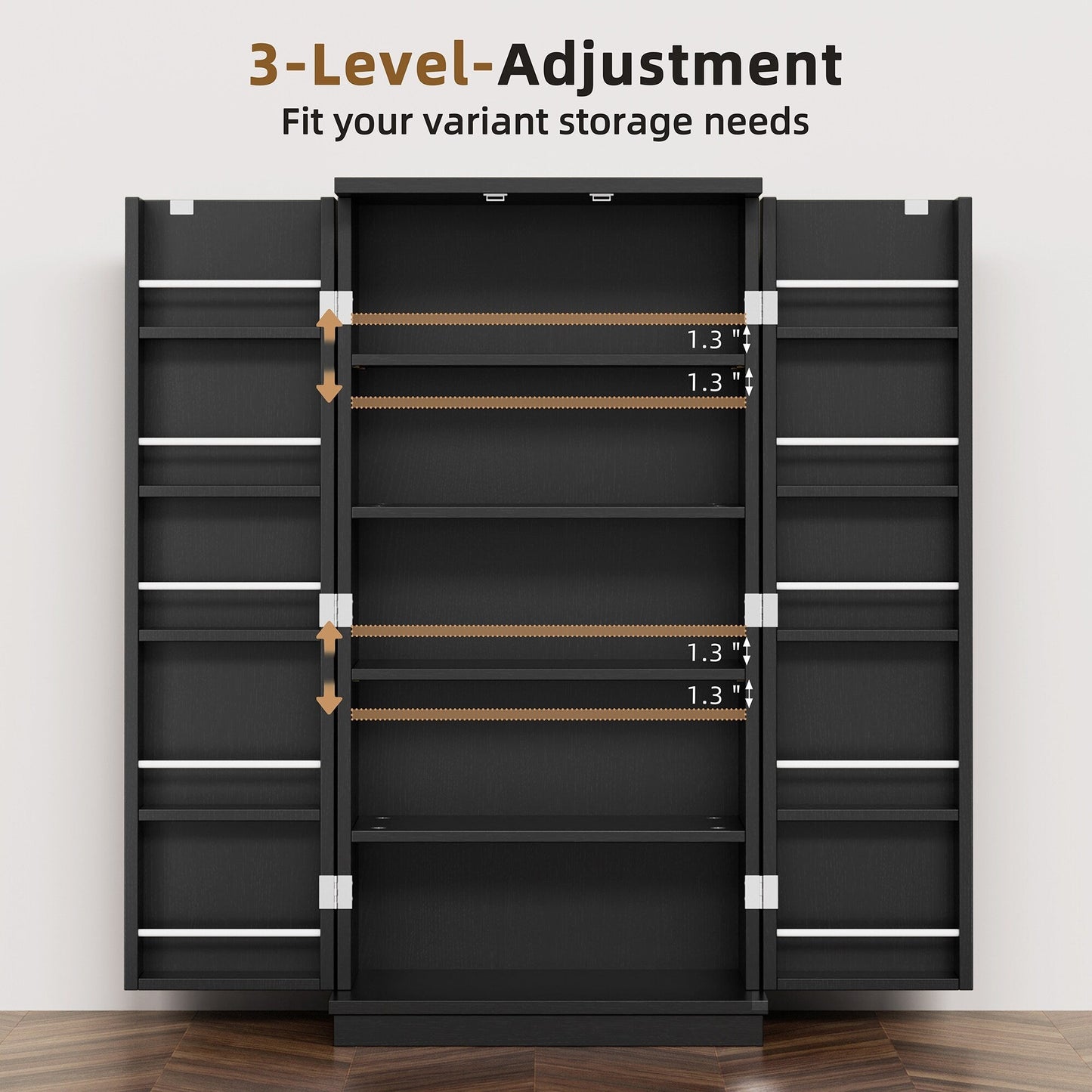 Armoire de rangement Futzca 47 pouces, armoires de cuisine en bois