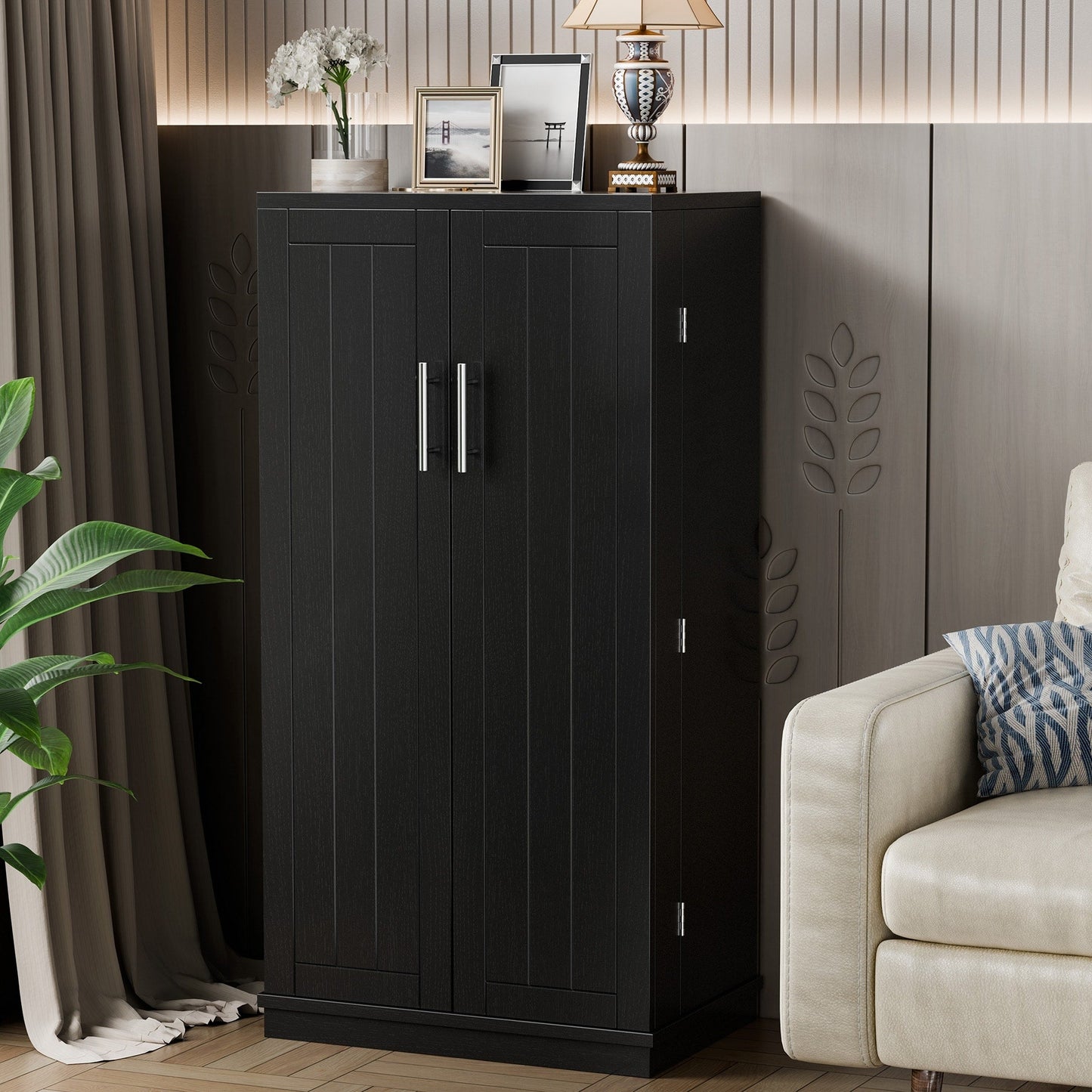 Armoire de rangement Futzca 47 pouces, armoires de cuisine en bois
