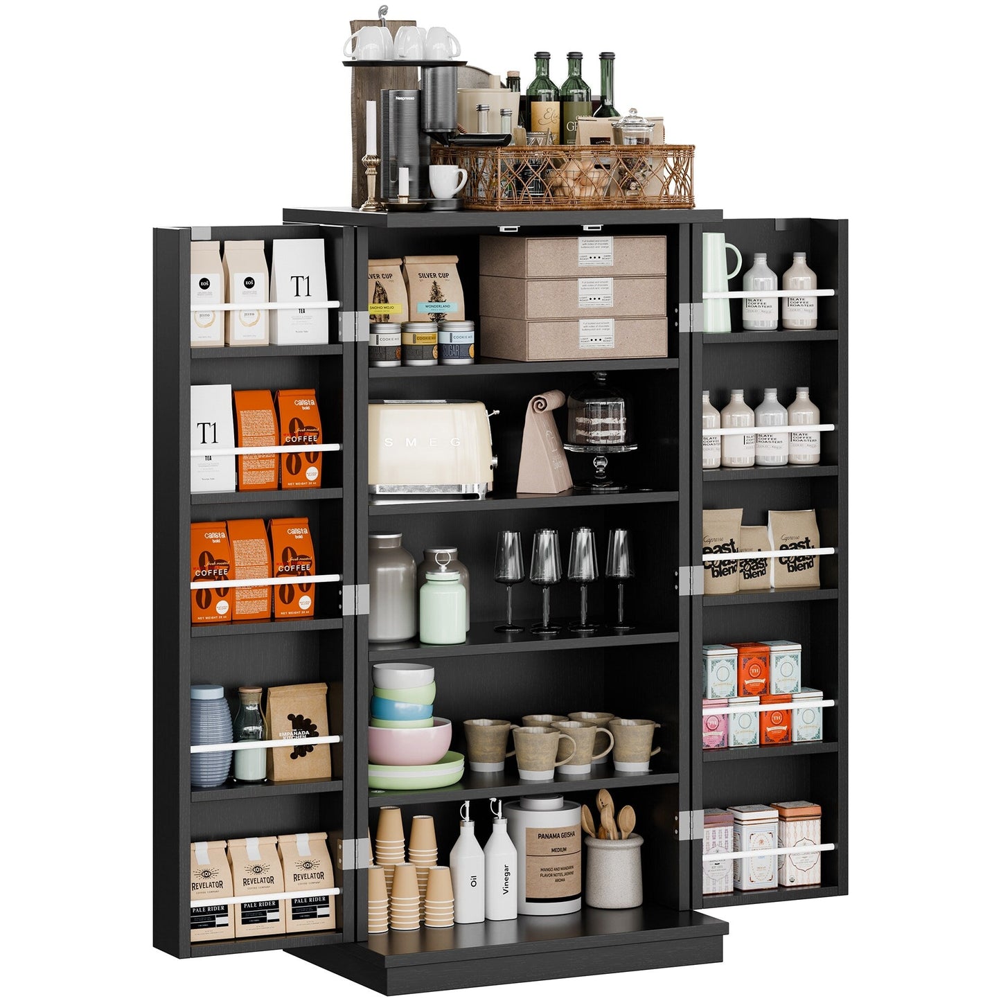 Armoire de rangement Futzca 47 pouces, armoires de cuisine en bois