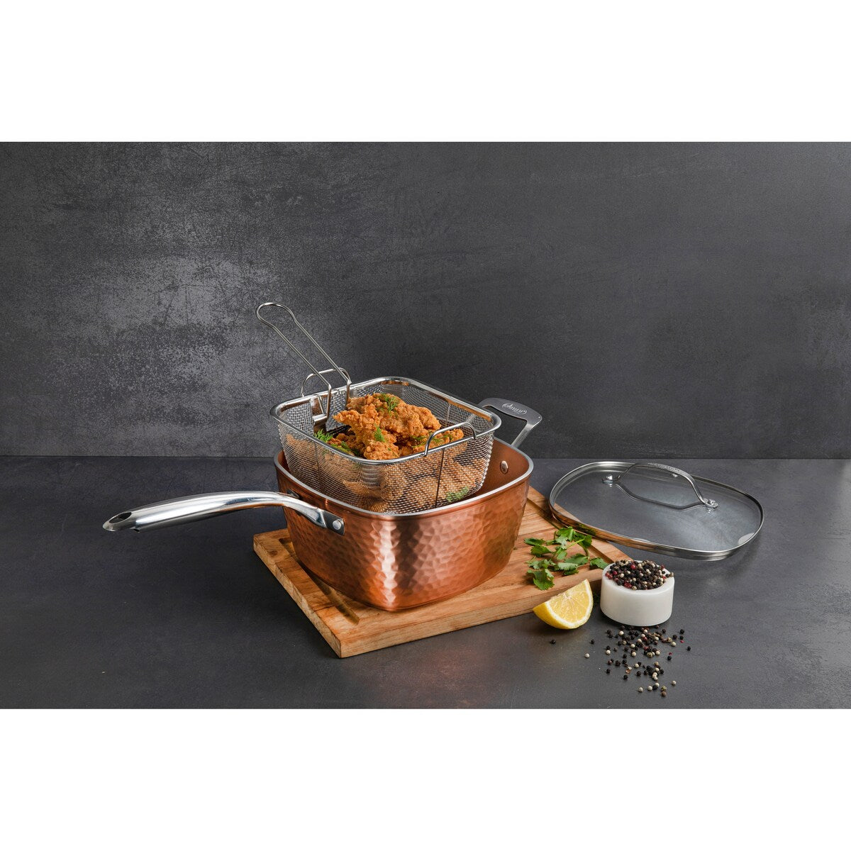 Ensemble de casseroles et poêles antiadhésives Gotham Steel en acier martelé, 20 pièces