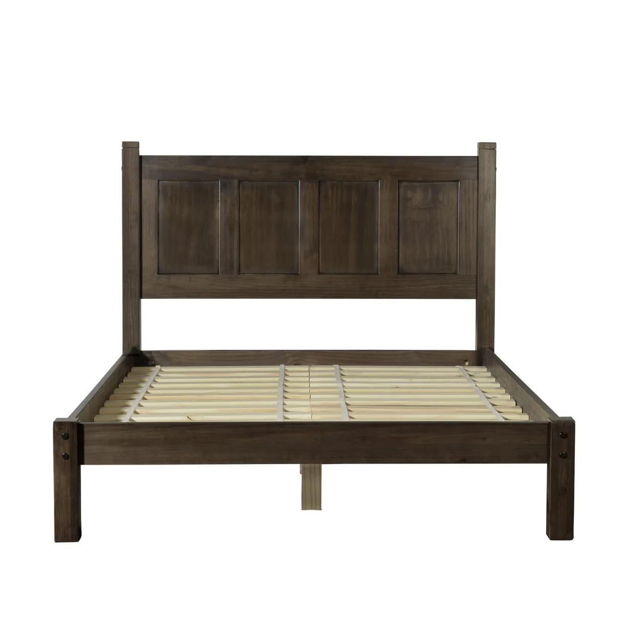 Lit-plateforme à panneaux en bois massif de style Shaker de Grain Wood Furniture