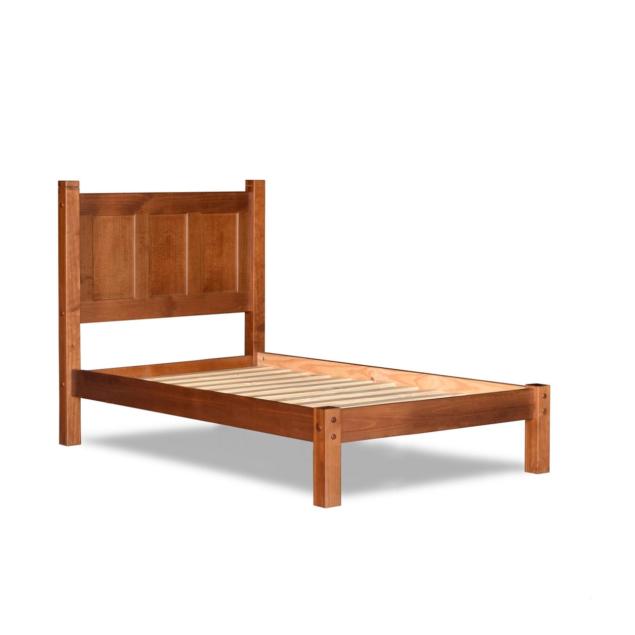 Lit-plateforme à panneaux en bois massif de style Shaker de Grain Wood Furniture