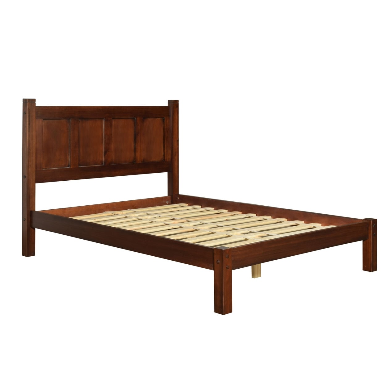 Lit-plateforme à panneaux en bois massif de style Shaker de Grain Wood Furniture