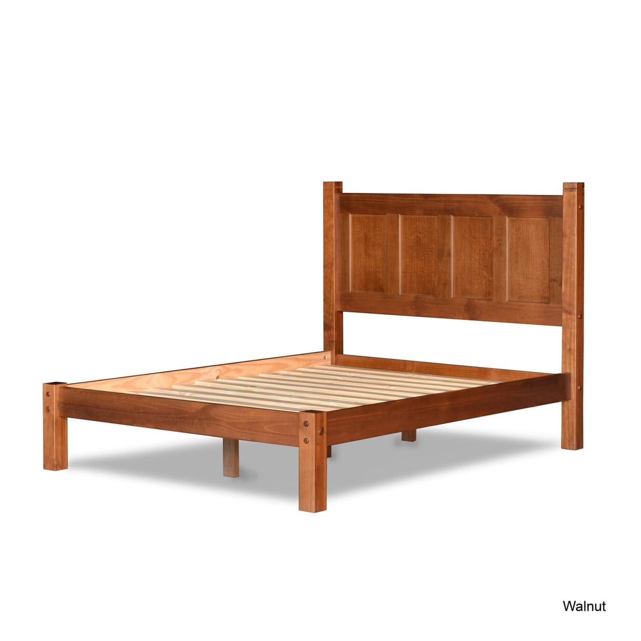 Lit-plateforme à panneaux en bois massif de style Shaker de Grain Wood Furniture