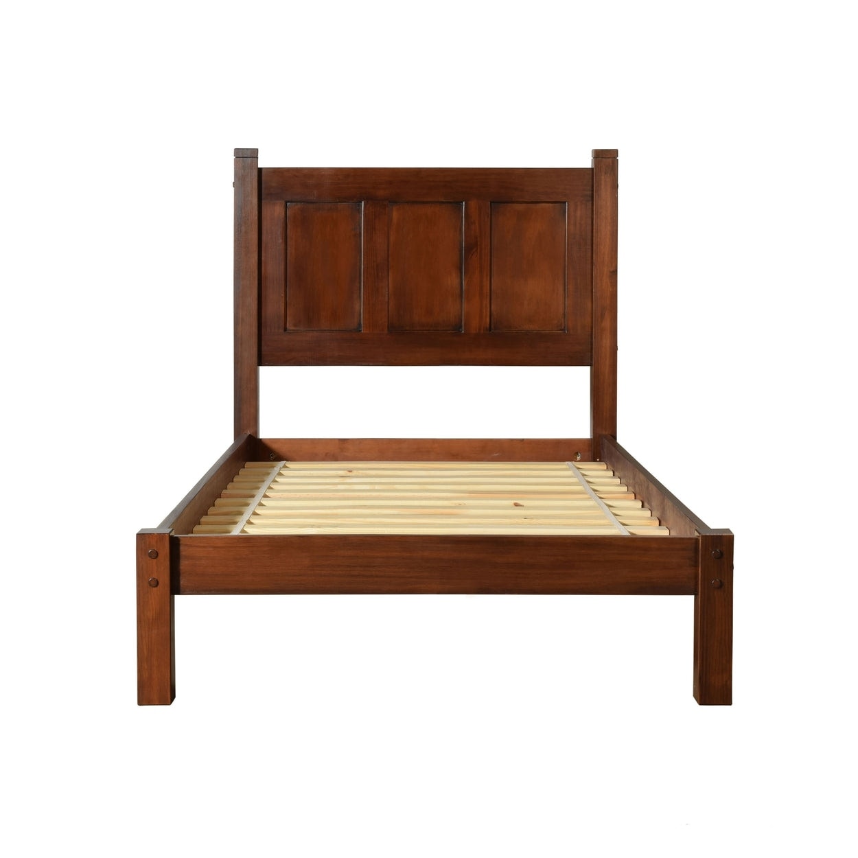 Lit-plateforme à panneaux en bois massif de style Shaker de Grain Wood Furniture