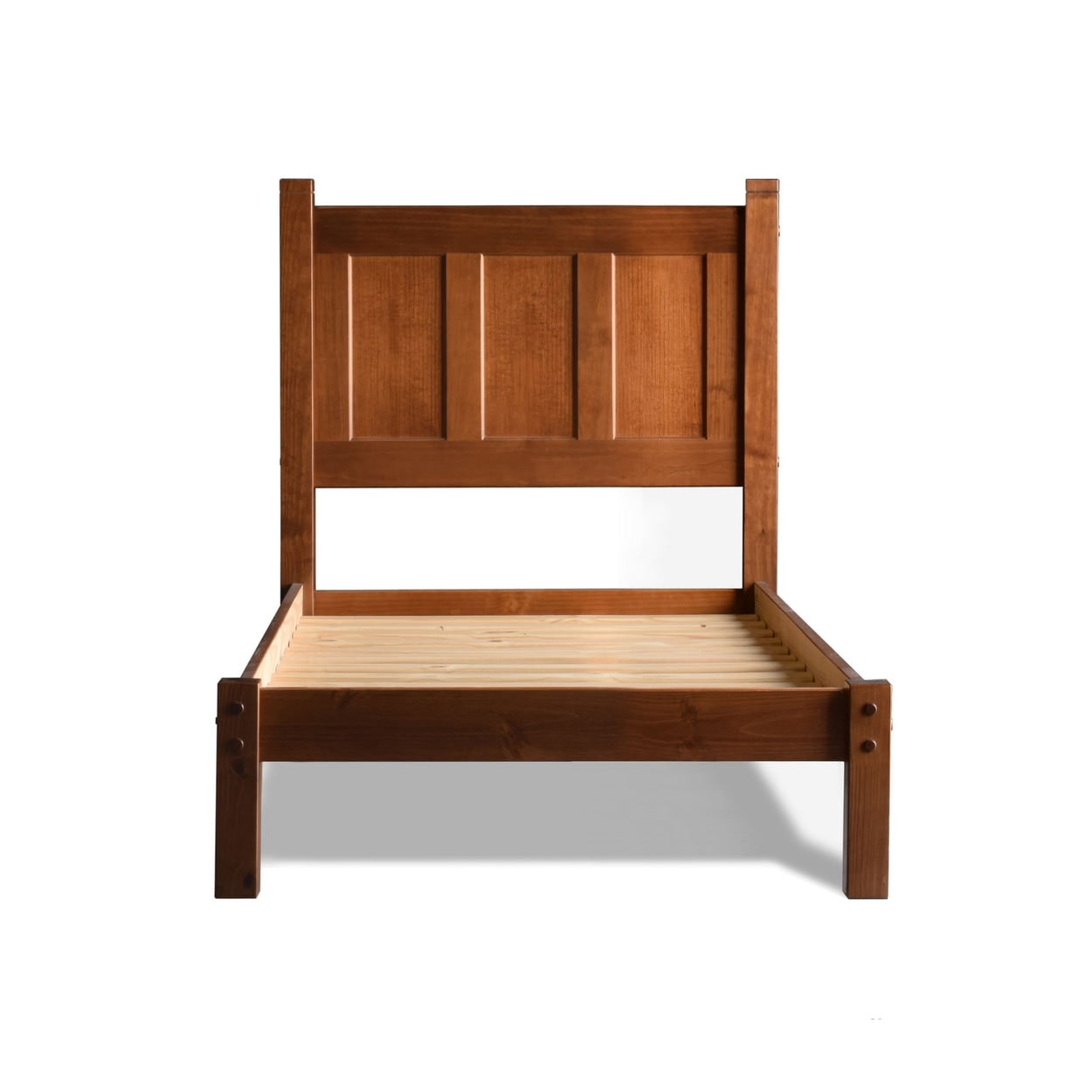 Lit-plateforme à panneaux en bois massif de style Shaker de Grain Wood Furniture
