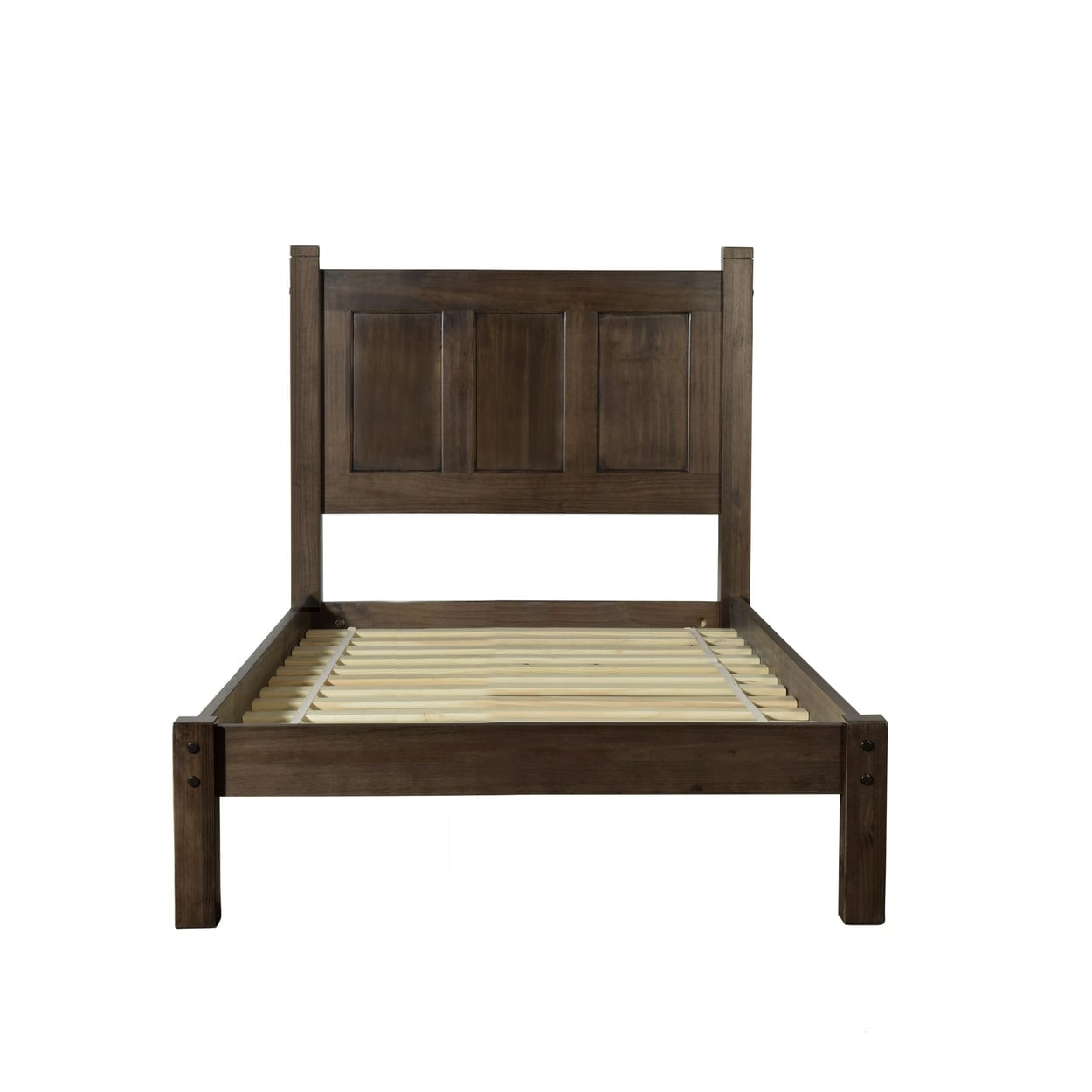 Lit-plateforme à panneaux en bois massif de style Shaker de Grain Wood Furniture