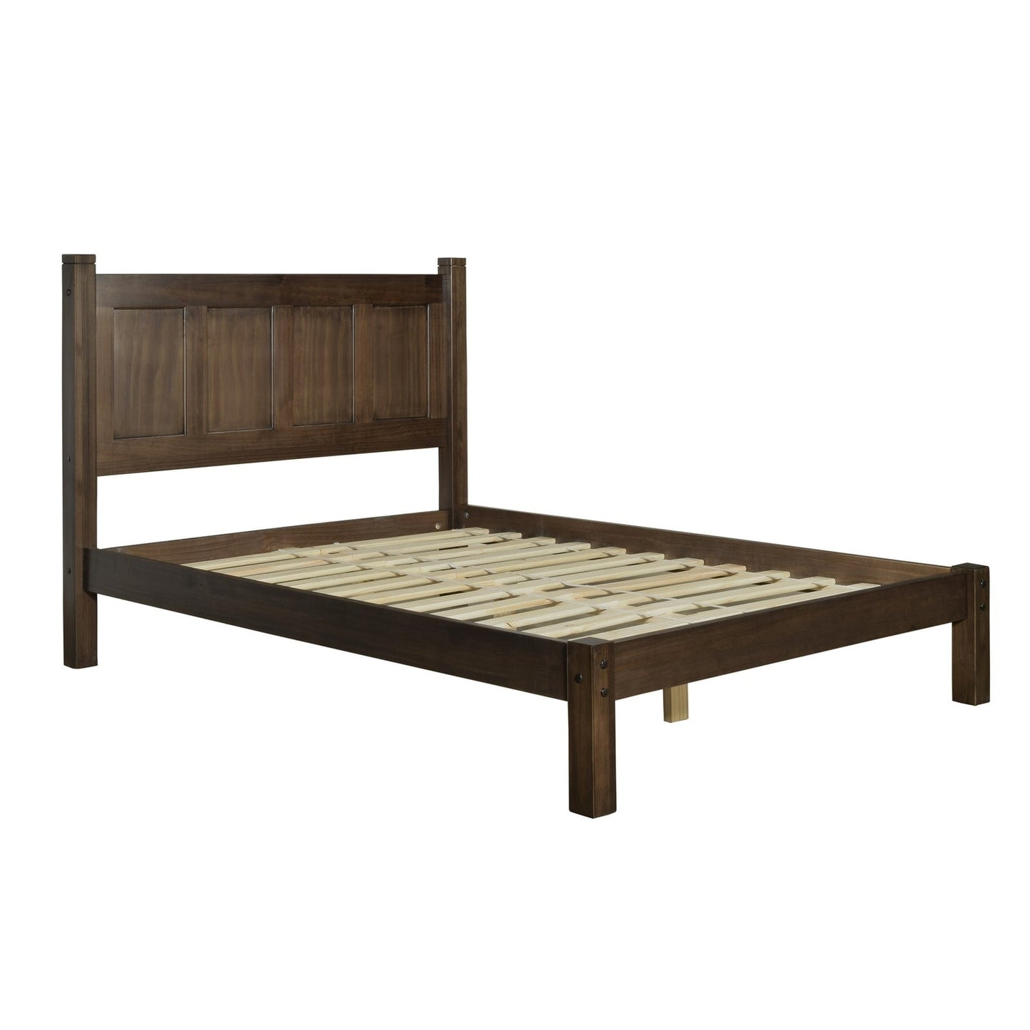 Lit-plateforme à panneaux en bois massif de style Shaker de Grain Wood Furniture