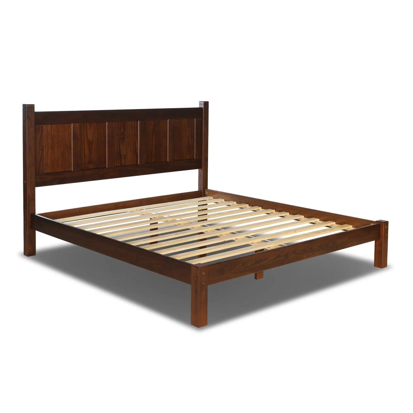 Lit-plateforme à panneaux en bois massif de style Shaker de Grain Wood Furniture