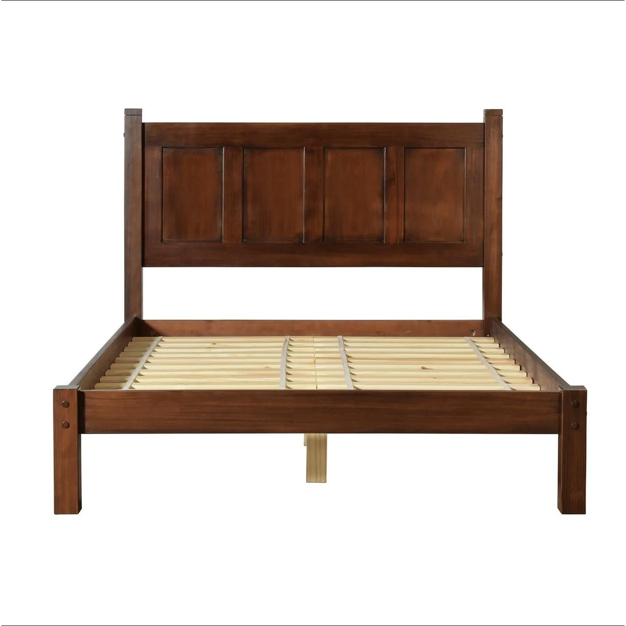 Lit-plateforme à panneaux en bois massif de style Shaker de Grain Wood Furniture