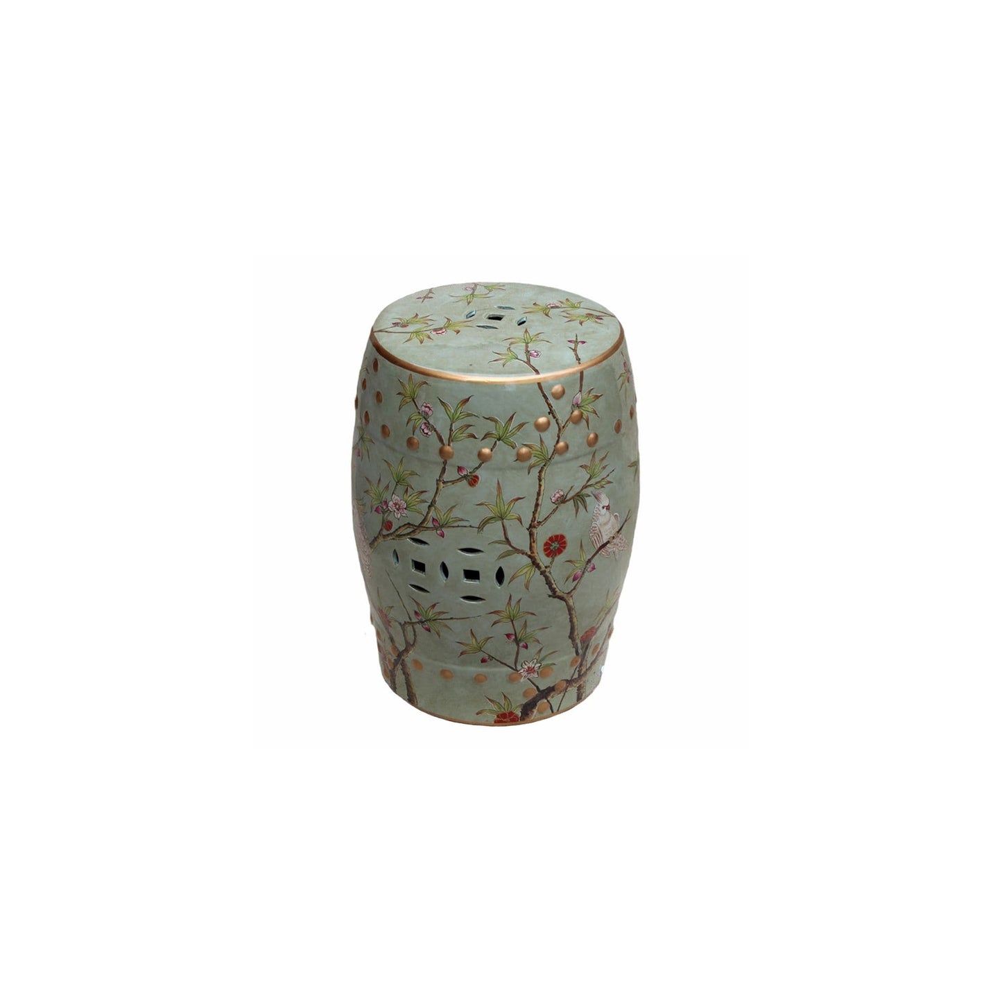 Tabouret en porcelaine Famille, fait à la main