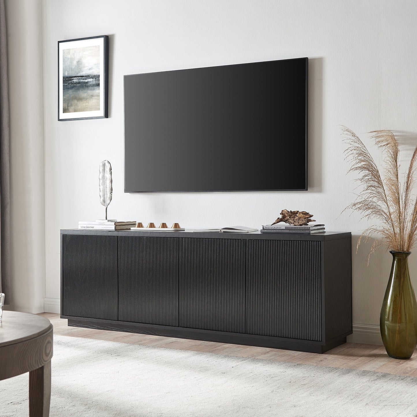 Meuble TV rectangulaire Hanson pour téléviseurs jusqu'à 75 pouces