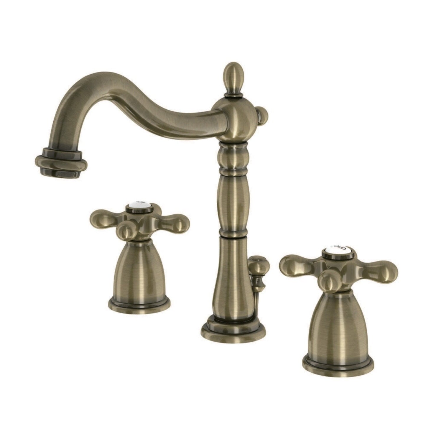 Robinet de salle de bain à large espacement Heritage de 8 po