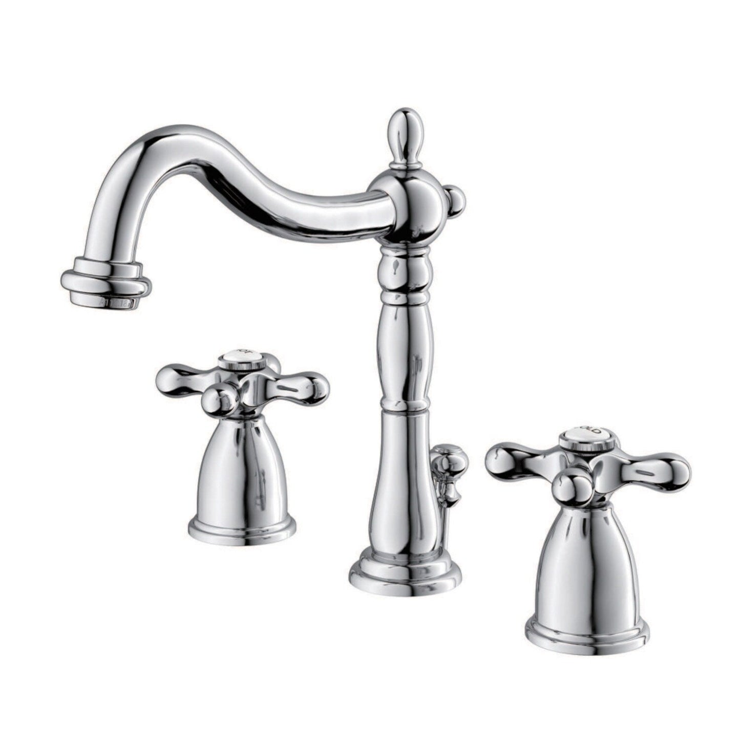 Robinet de salle de bain à large espacement Heritage de 8 po
