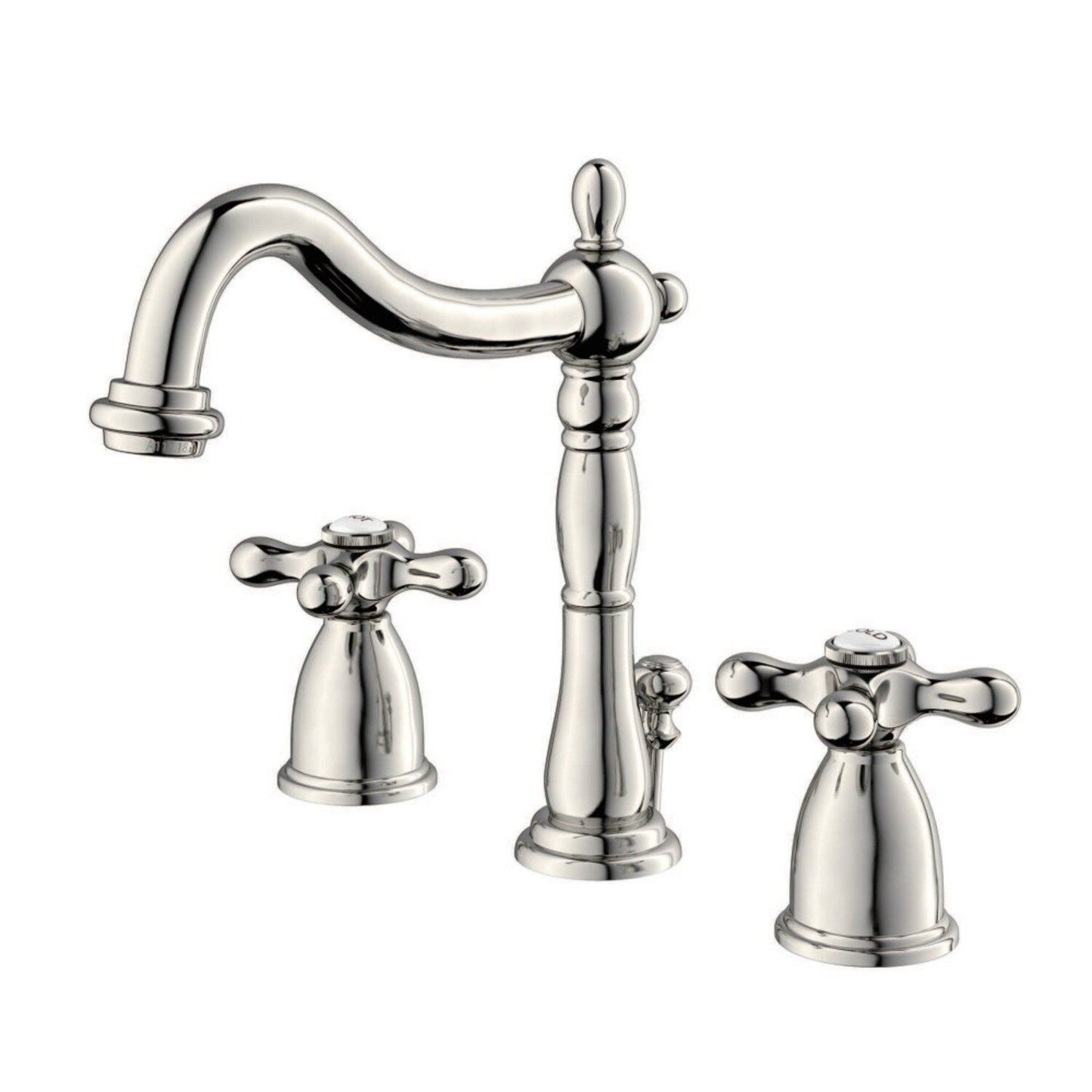 Robinet de salle de bain à large espacement Heritage de 8 po