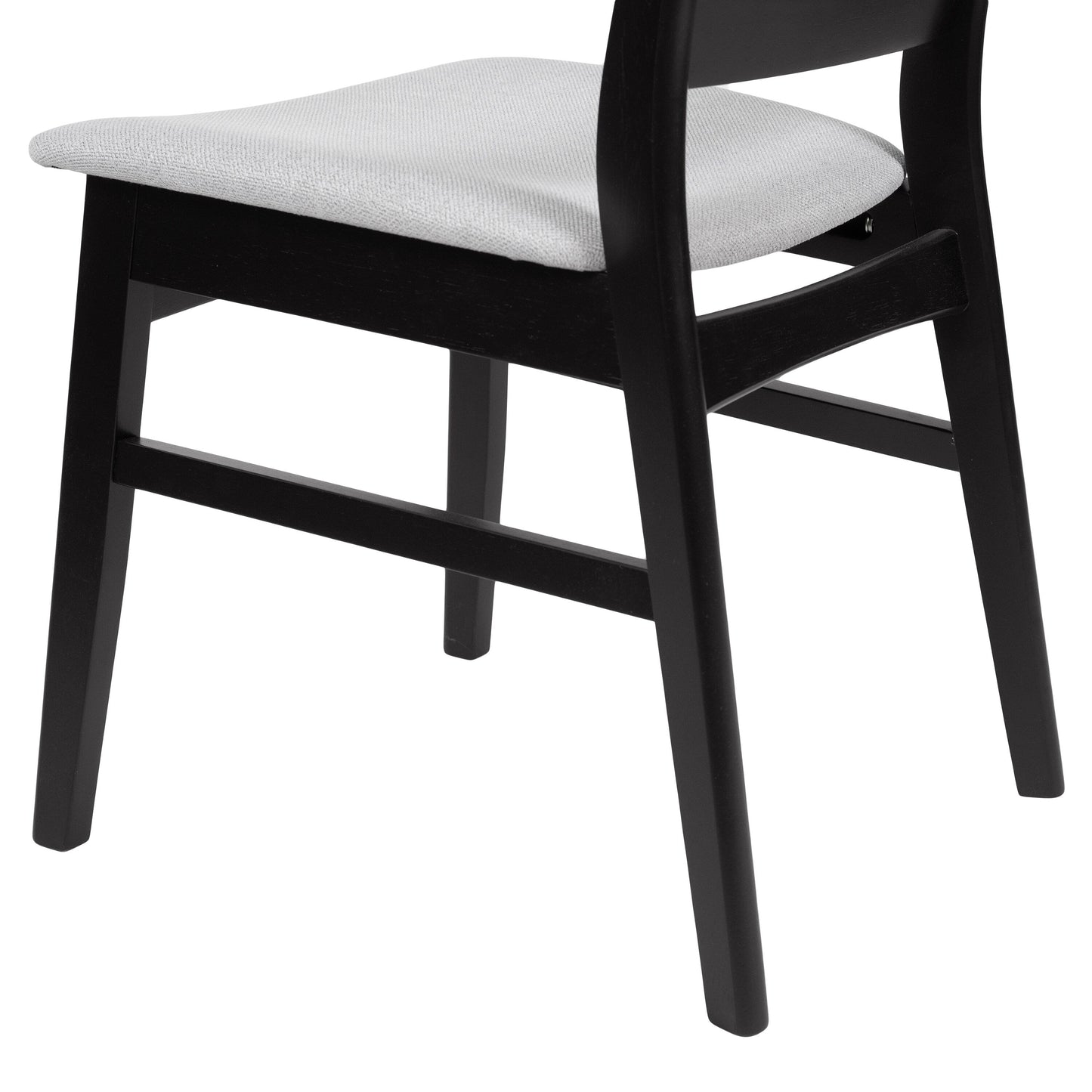 Chaise de salle à manger Abrielle en bois d'acacia rembourré, style moderne du milieu du siècle, par Christopher Knight Home (lot de 2)
