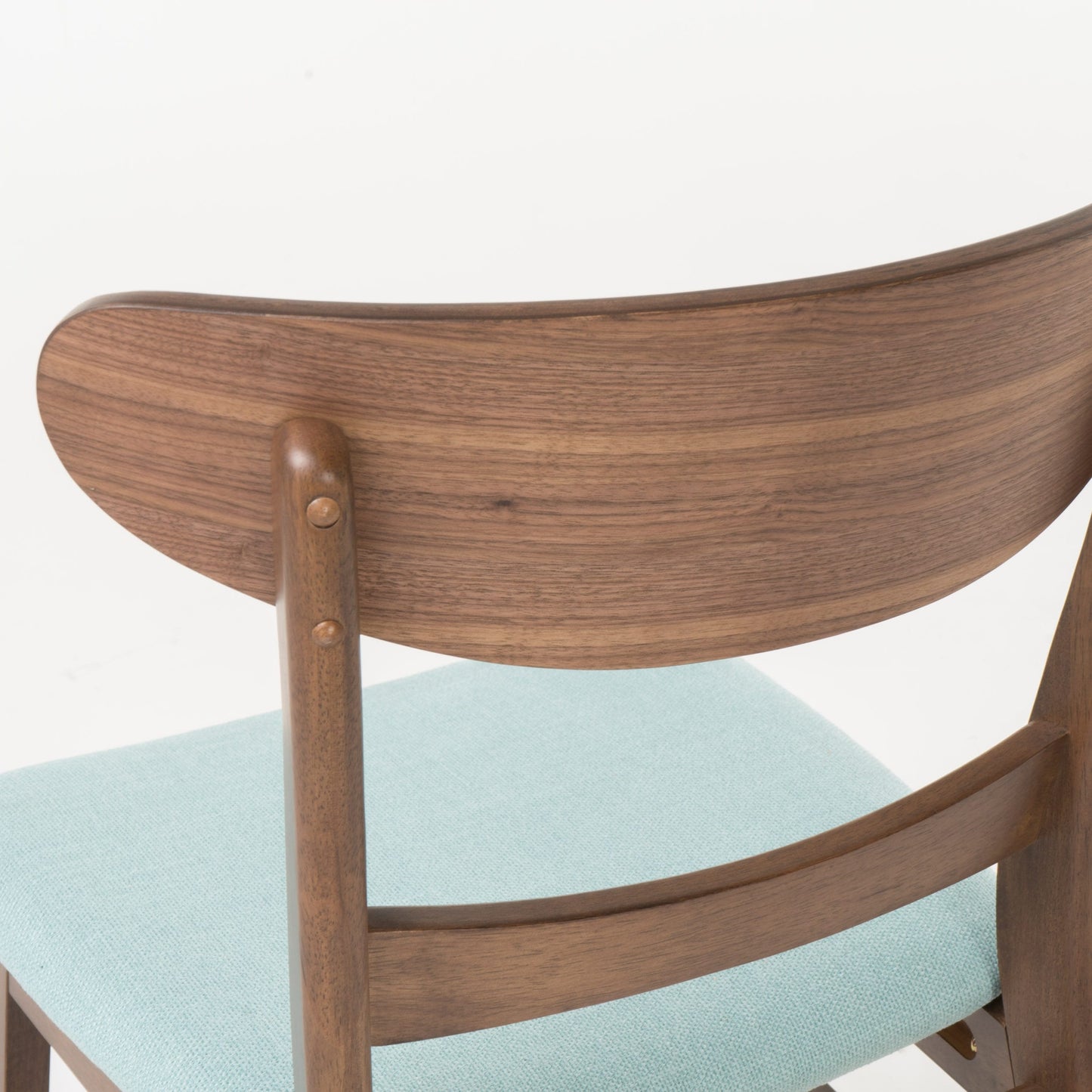 Chaise de salle à manger Abrielle en bois d'acacia rembourré, style moderne du milieu du siècle, par Christopher Knight Home (lot de 2)