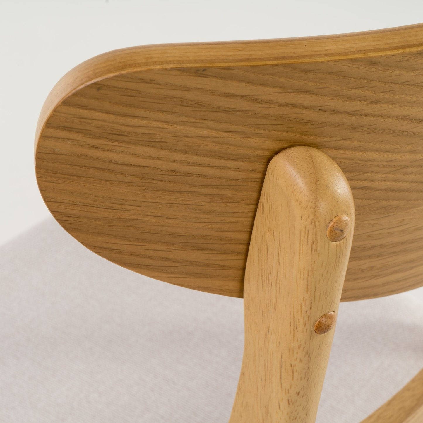 Chaise de salle à manger Abrielle en bois d'acacia rembourré, style moderne du milieu du siècle, par Christopher Knight Home (lot de 2)